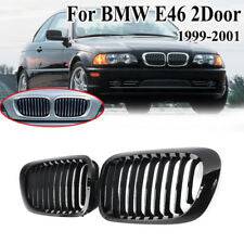 1999-2001 BMW 3 Series E46 Coupe 2 Door Matte Black Kidney Grille Pair - Upgrade Your Car's Front Grille for Enhanced Style & Performance