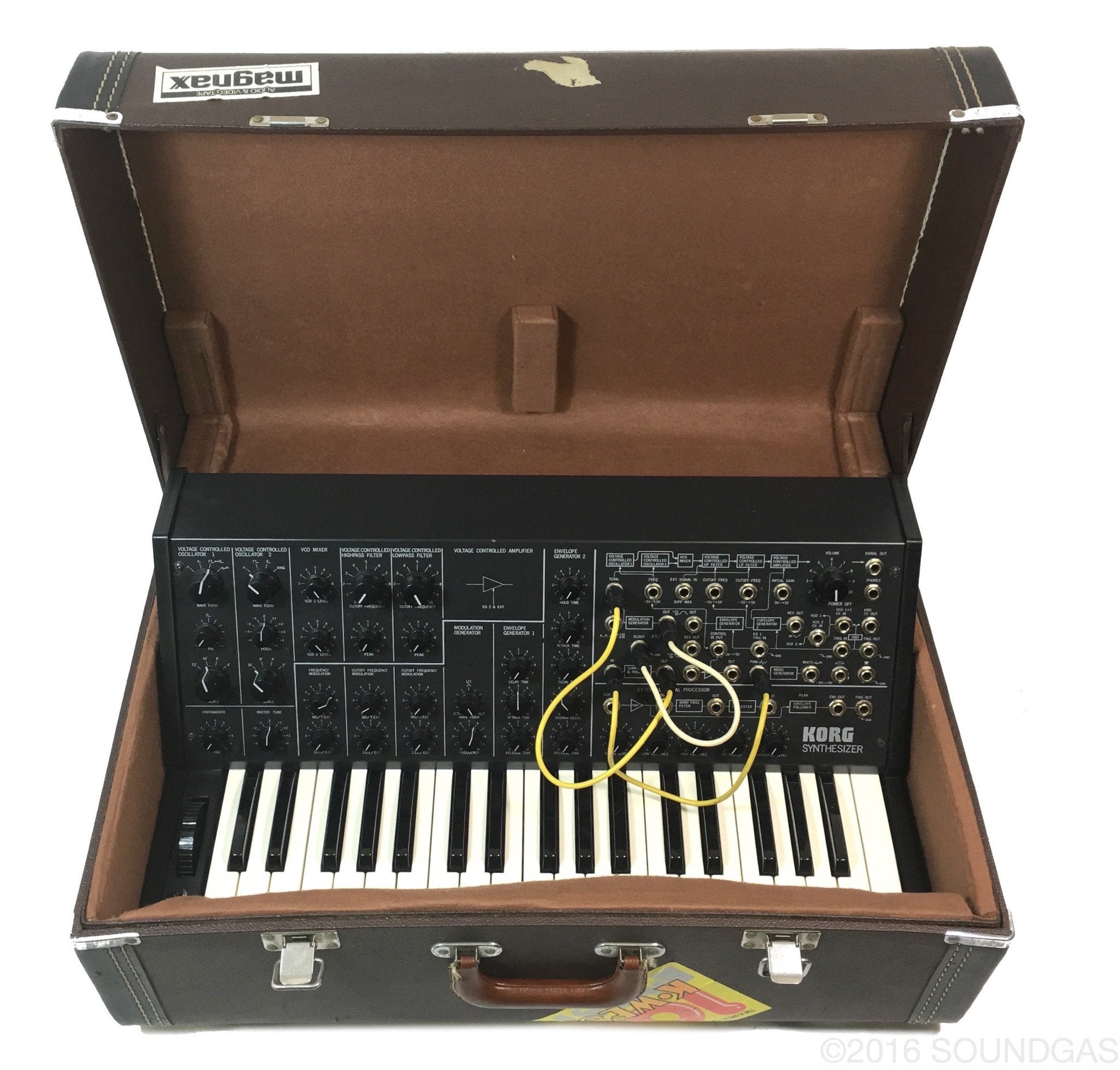KORG MS-20 Mark 1 Analog Synthesizer with Original Hard Case - Perfect for Music Production, Live Performances & Studio Recording