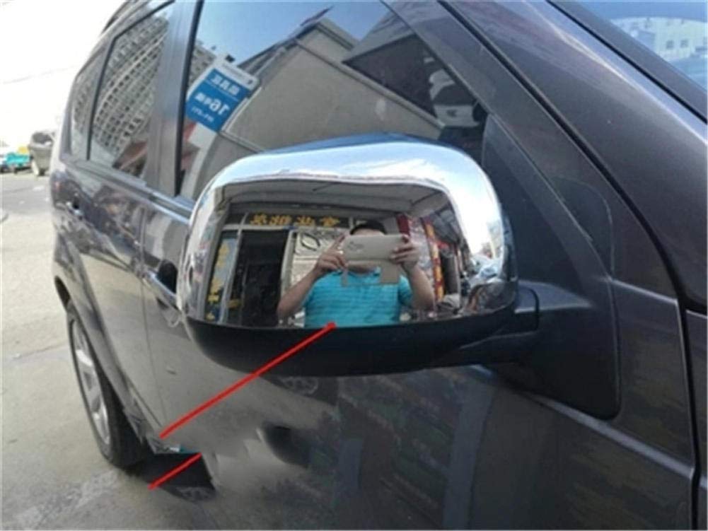 ABS Chrome Side Mirror Covers for Mitsubishi Outlander 2007-2012 - Left & Right Door Replacement Accessories | Perfect for Car Customization & Protection
