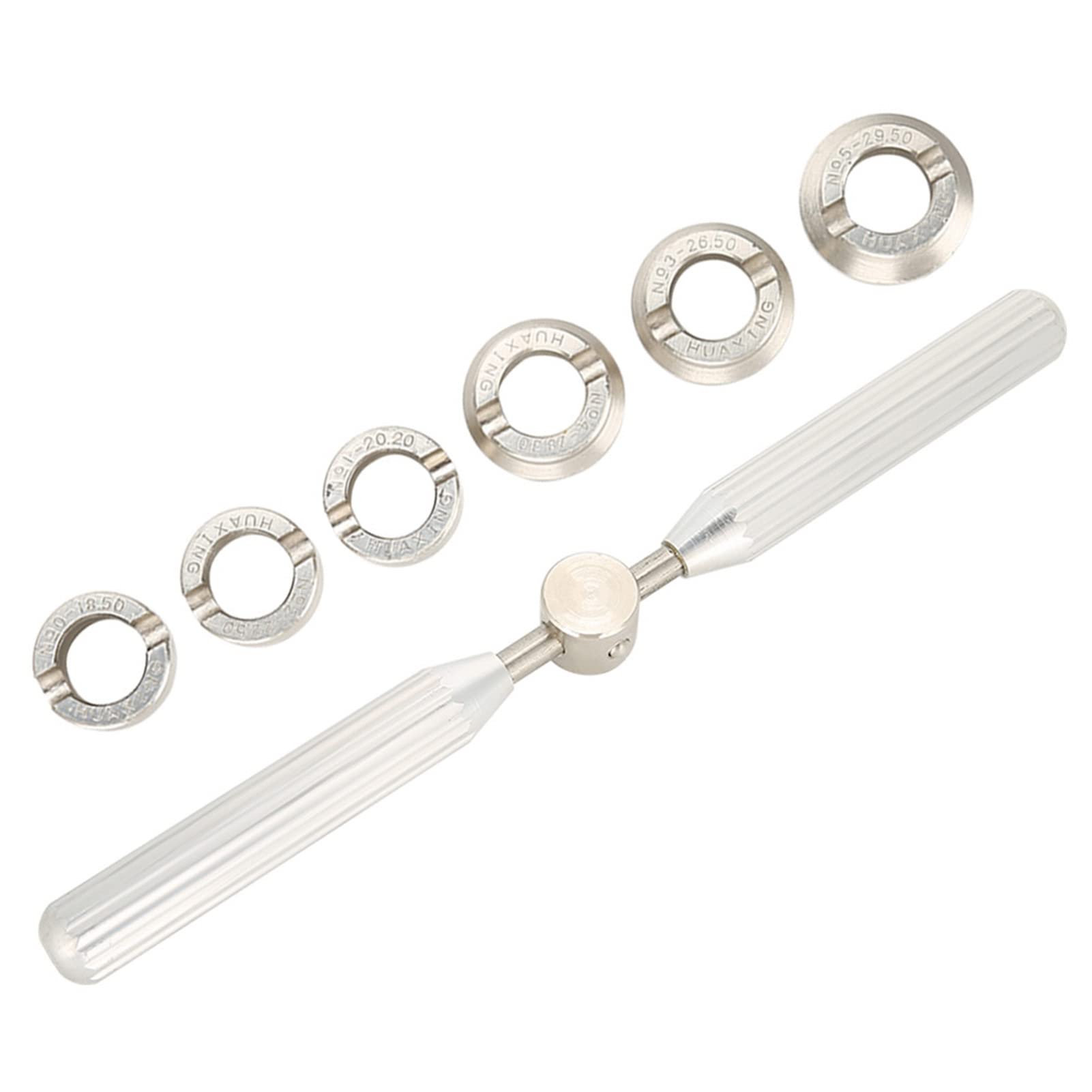 Professional Watch Back Case Opener & Closer Tool Kit - 6 Dies Watch Repair Key & Wrench Set for Watchmakers - Perfect for Watch Battery Replacement, Maintenance & DIY Watch Repair at Home
