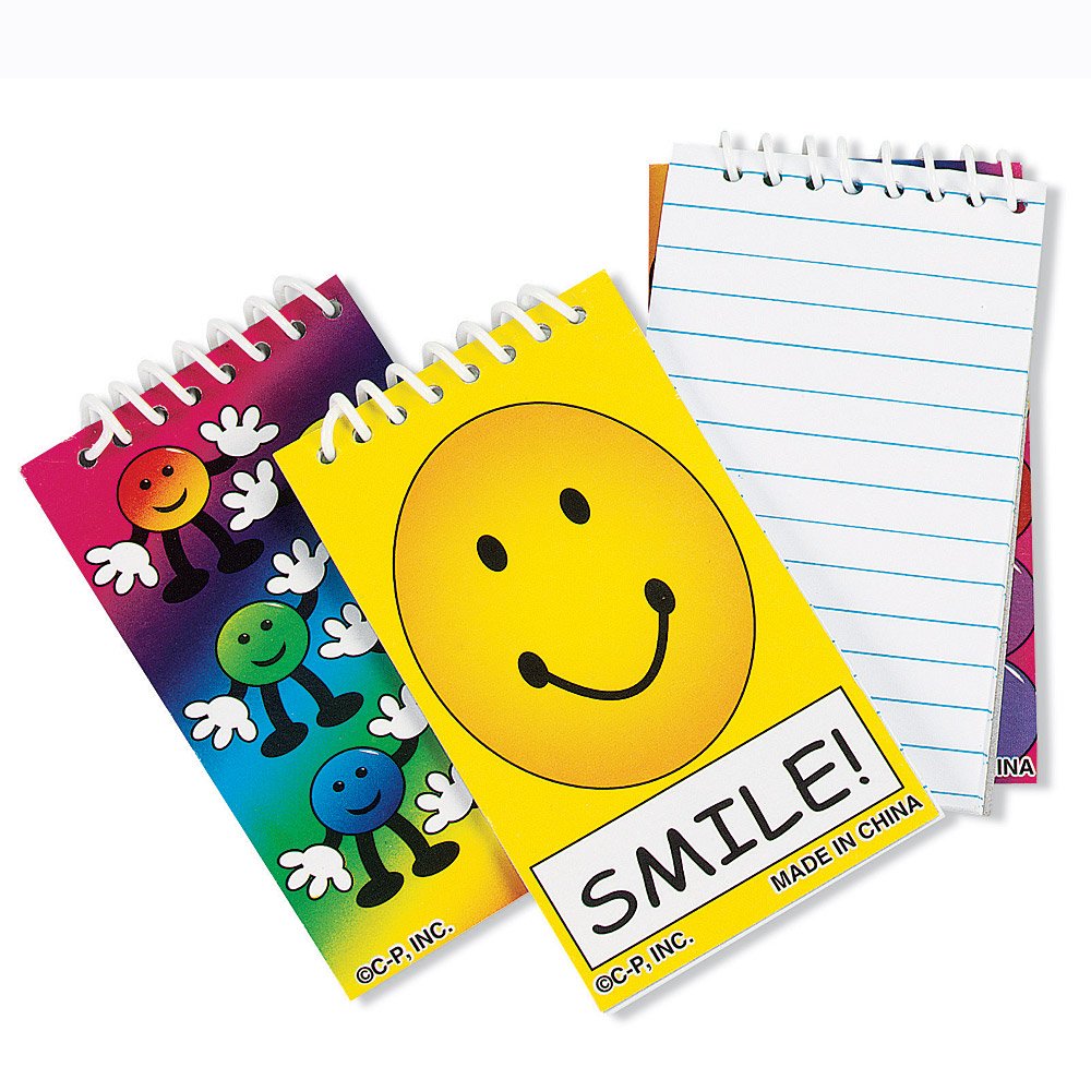 Groovy Smiley Notepads - 72-Pack of Fun Sticky Notes for Office, School & Home Organization - Colorful Memo Pads for To-Do Lists, Reminders & Creative Journaling