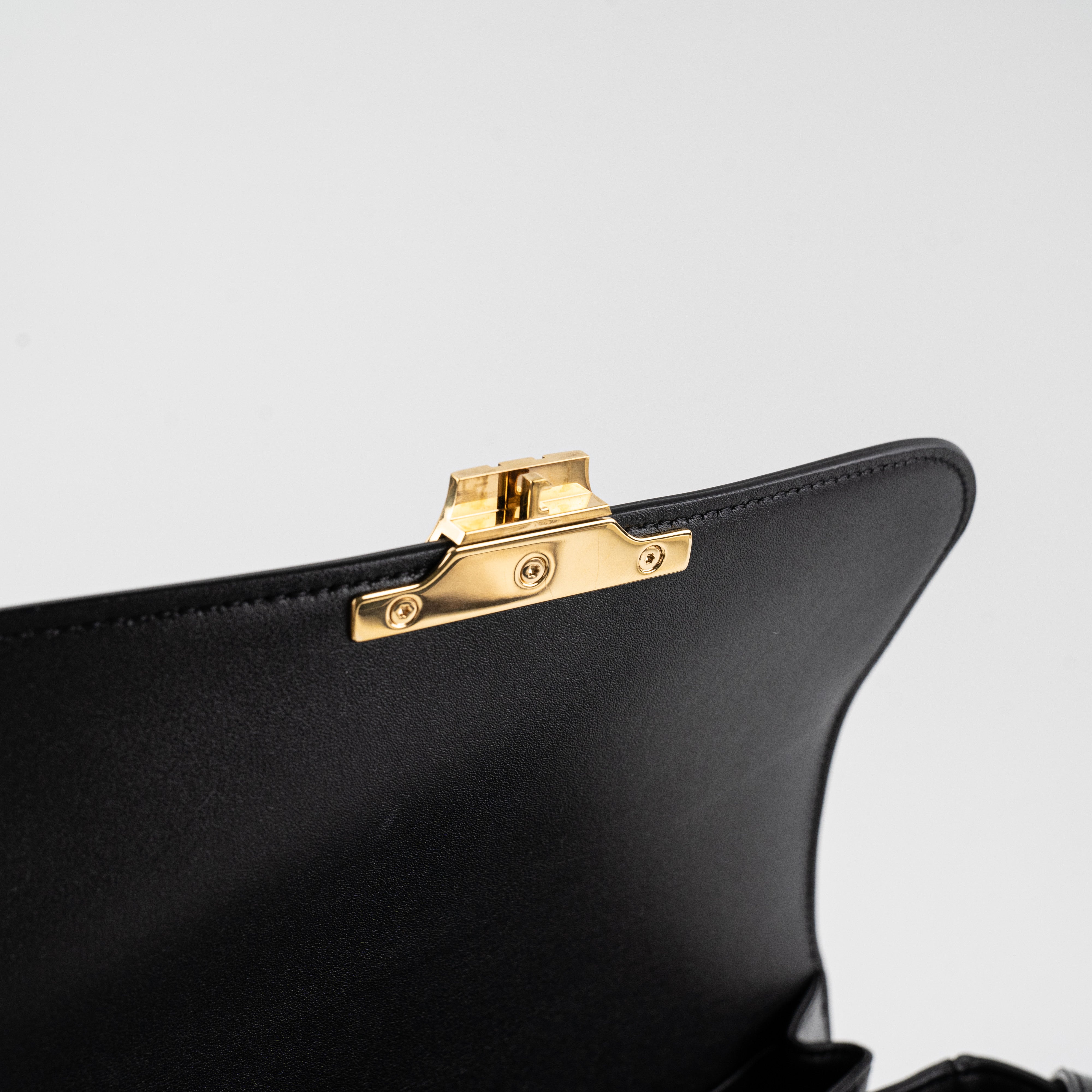 Celine Triomphe Medium Black Leather Crossbody Bag for Women | Luxury Designer Handbag for Everyday Use, Work & Evening Out