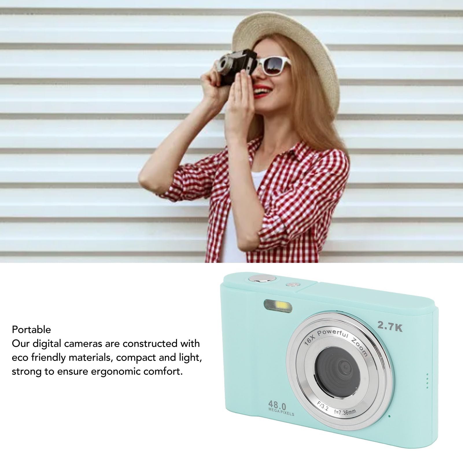 2.7K 48MP Kids Digital Camera with 2.88