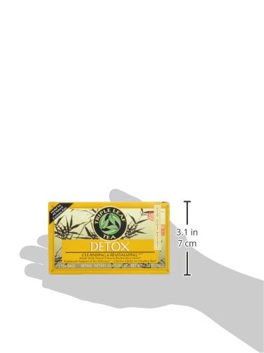 Triple Leaf Detox Tea - Herbal Cleanse & Liver Support - 20 Tea Bags - Natural Detoxification for Weight Loss & Digestive Health - Perfect for Morning Routine & Post-Meal Wellness