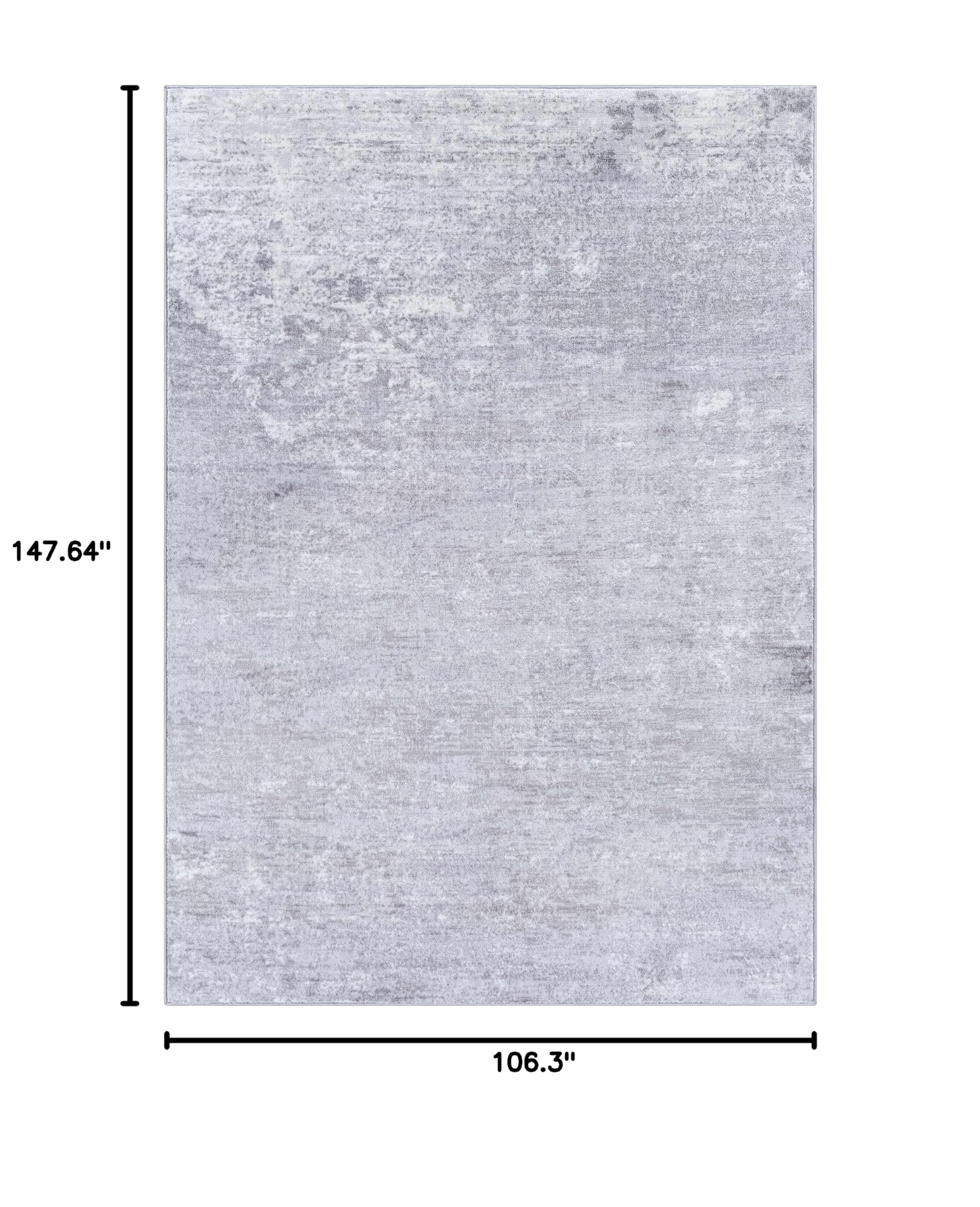 Modern Blue and Gray Hauteloom Hingatungan Area Rug 8'10