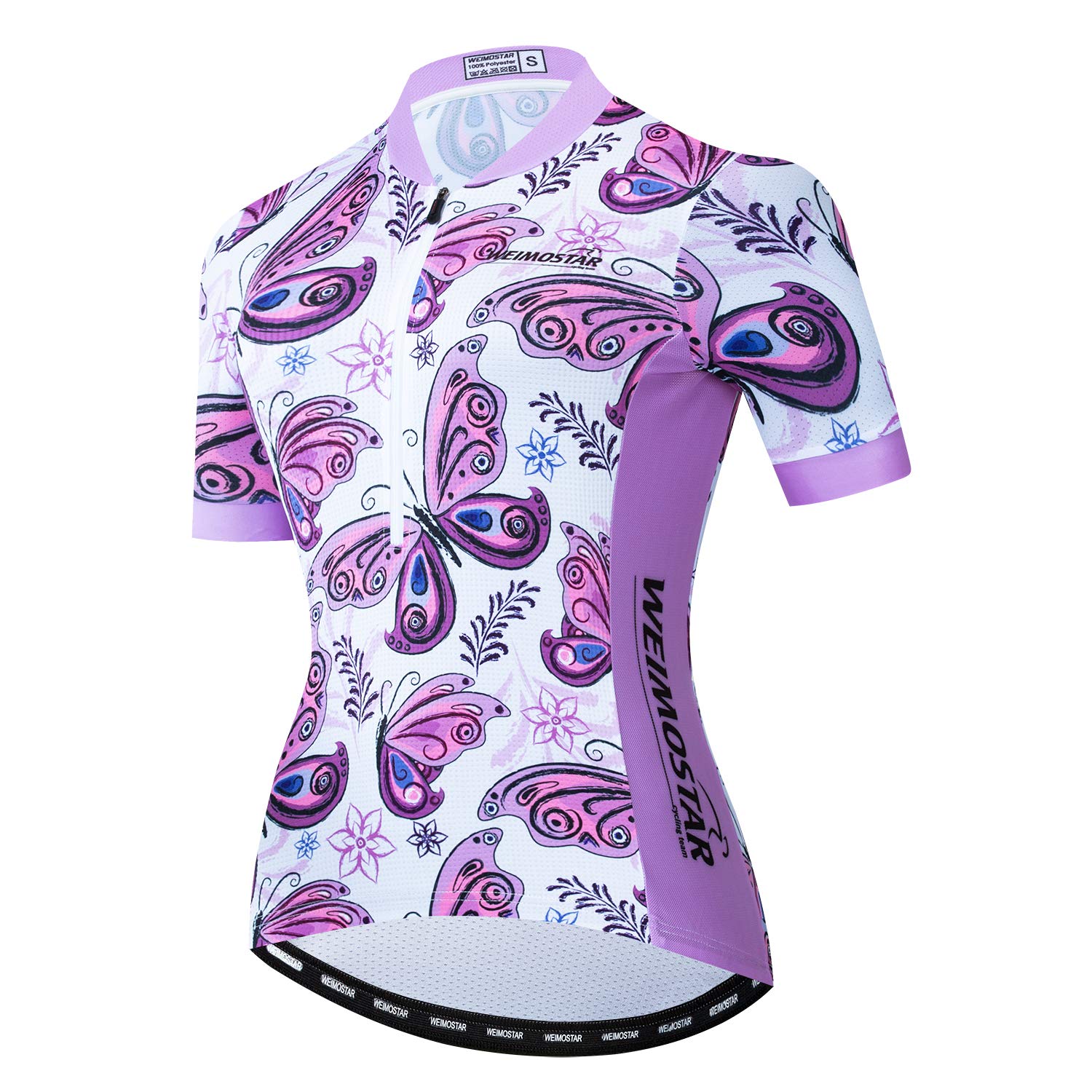 Weimostar Women's Cycling Jersey Short Sleeve - Half Zip Mountain Bike Shirt Top - Quick Dry & Breathable - Perfect for Road Biking, Mountain Cycling & Outdoor Sports