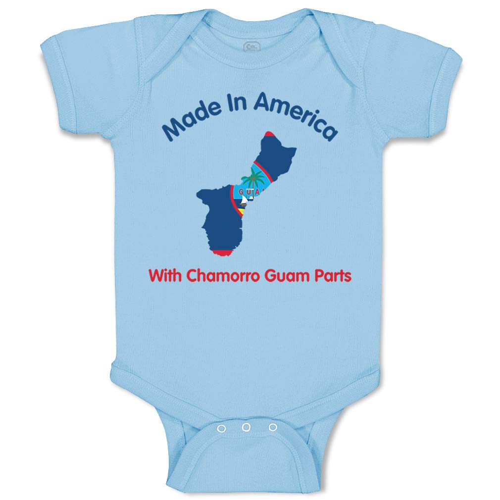 Cute Chamorro Guam Baby Bodysuit - Cotton for Boys & Girls - Made in USA for Daily Wear