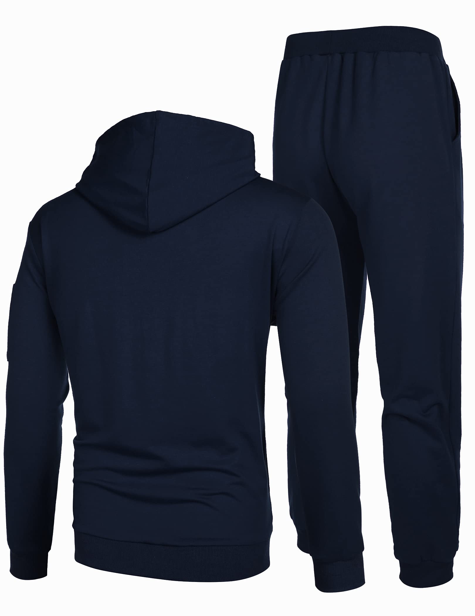 COOFANDY Men's 2-Piece Hooded Tracksuit Set - Athletic Sweatsuit for Running, Jogging & Gym Workouts | Casual Sportswear for Men | Perfect for Workouts, Lounge Wear & Outdoor Activities