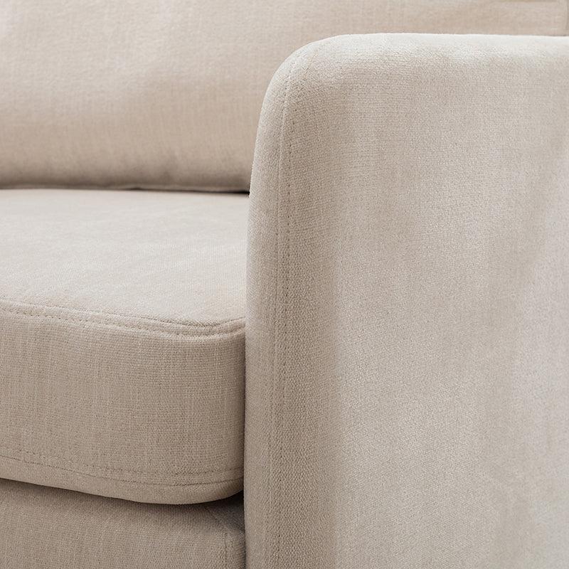 Laertiades Modern Upholstered Accent Armchair with Removable Cushion, Sturdy Metal Legs & High-Density Foam - Perfect for Living Room, Bedroom, or Office Decor