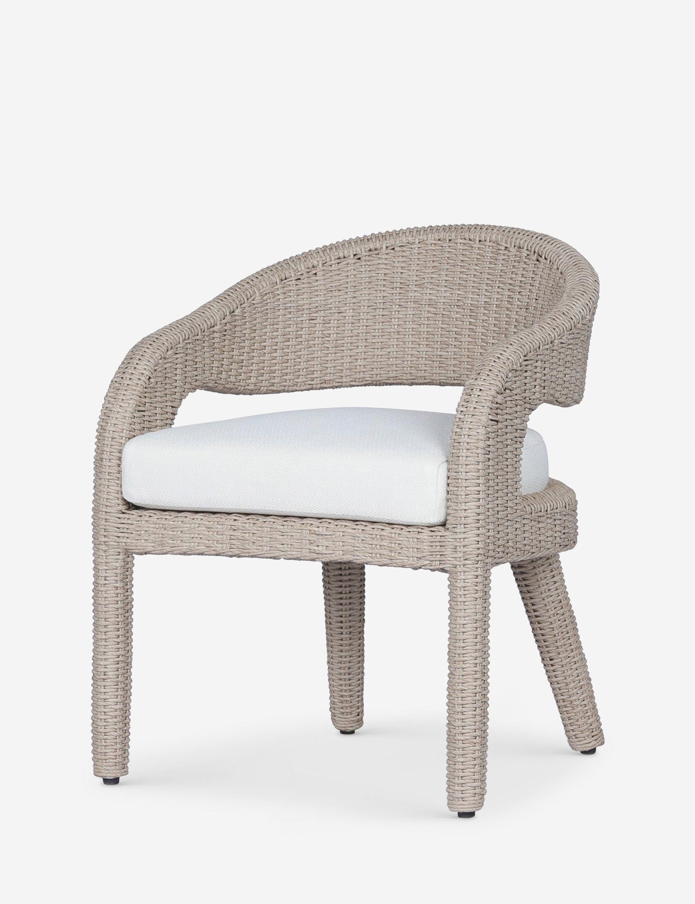 Delacroix Modern Indoor Outdoor Dining Chairs - Weather-Resistant Patio Chairs for Garden, Poolside, Restaurant & Home Decor