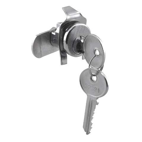 5-Pin Cutler Counter Clockwise Mailbox Lock - Nickel Plated Brass Security Lock for USPS, Apartment & Commercial Mailboxes