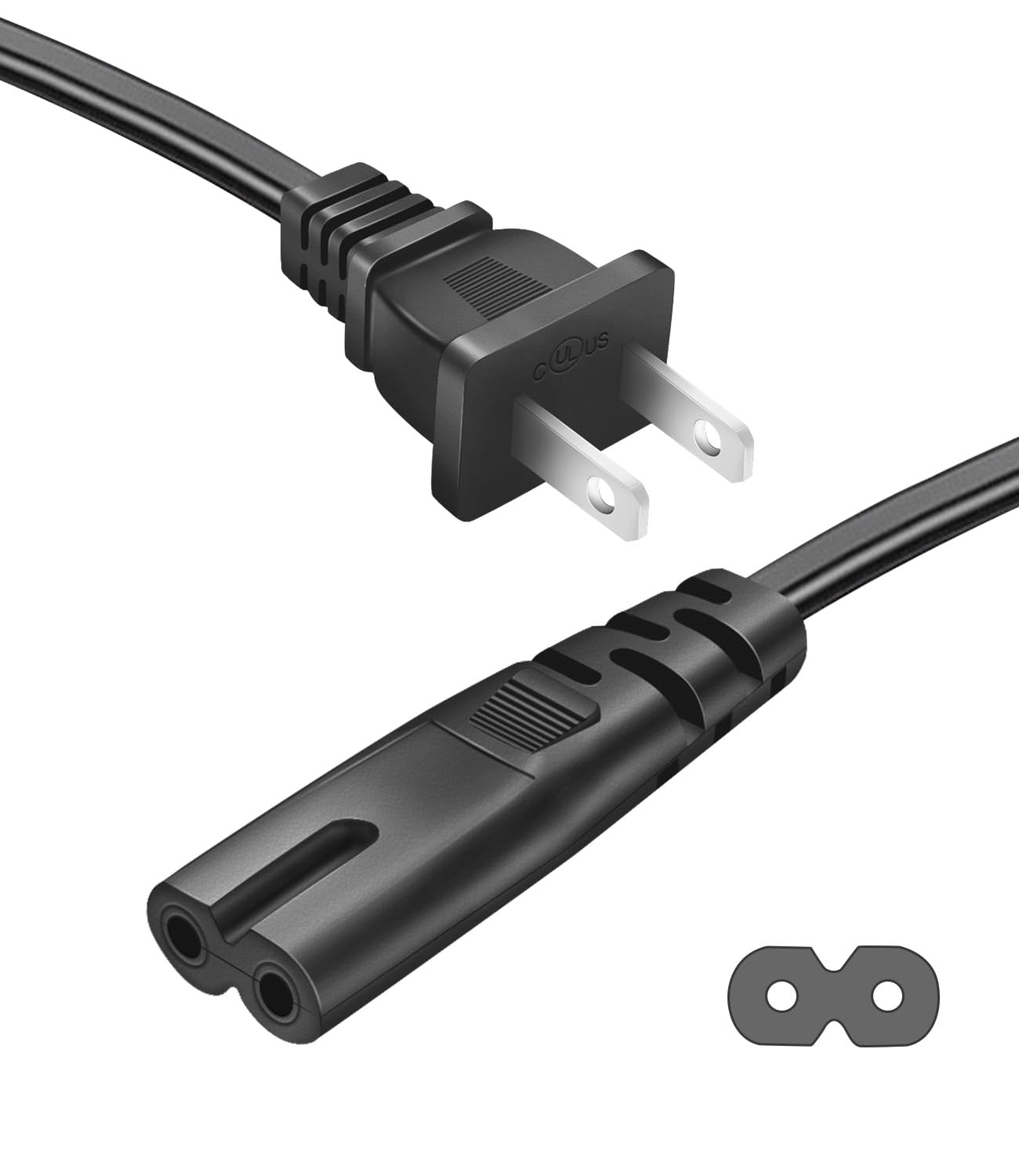 Replacement AC Power Cord for PS5, PS4 Slim, PS3 Slim & Super Slim, Xbox Series X/S, Xbox One X/S - 6ft Universal Power Supply Cable - Perfect for Gaming Setup & Home Entertainment Systems