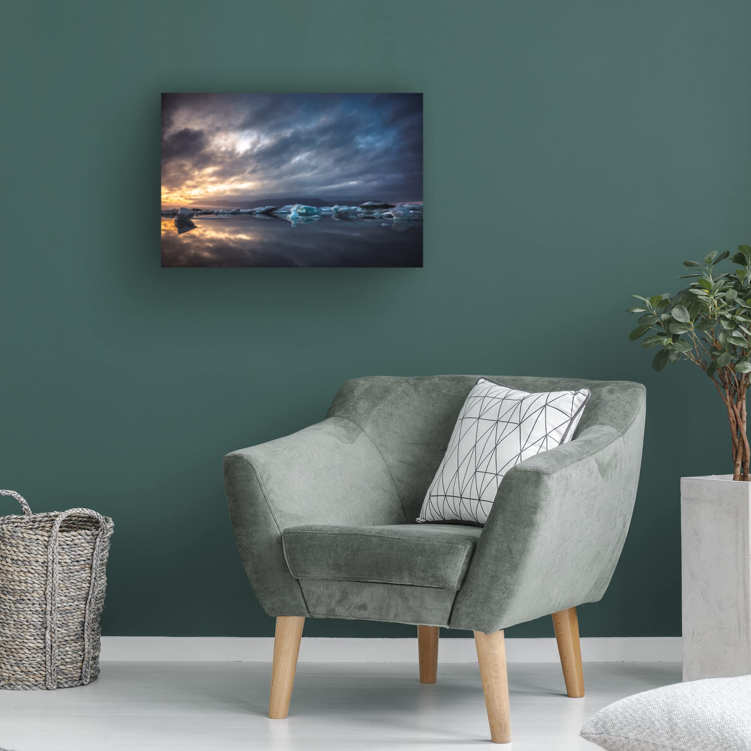 Aurel Manea 'Midlight' Canvas Wall Art Print - Modern Abstract Painting for Living Room, Bedroom & Office Decor | Trademark Fine Art Collection