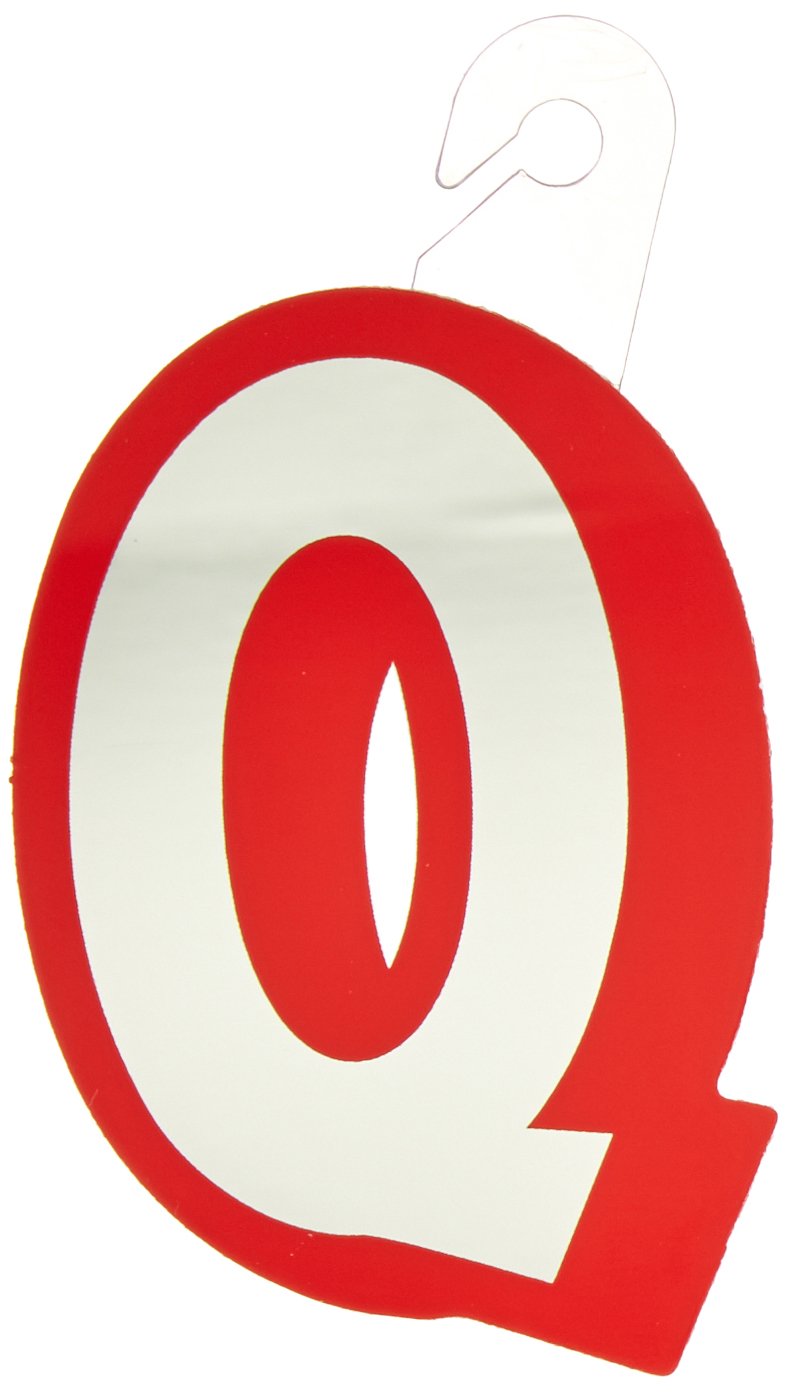 Pioneer Balloon Company Just Write Balloon Stickers with Hang Tab - Letter Q | DIY Party Decorations, Birthday & Wedding Balloon Lettering