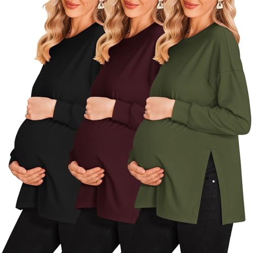 3pcs- Black + Burgundy Red + Army Green
