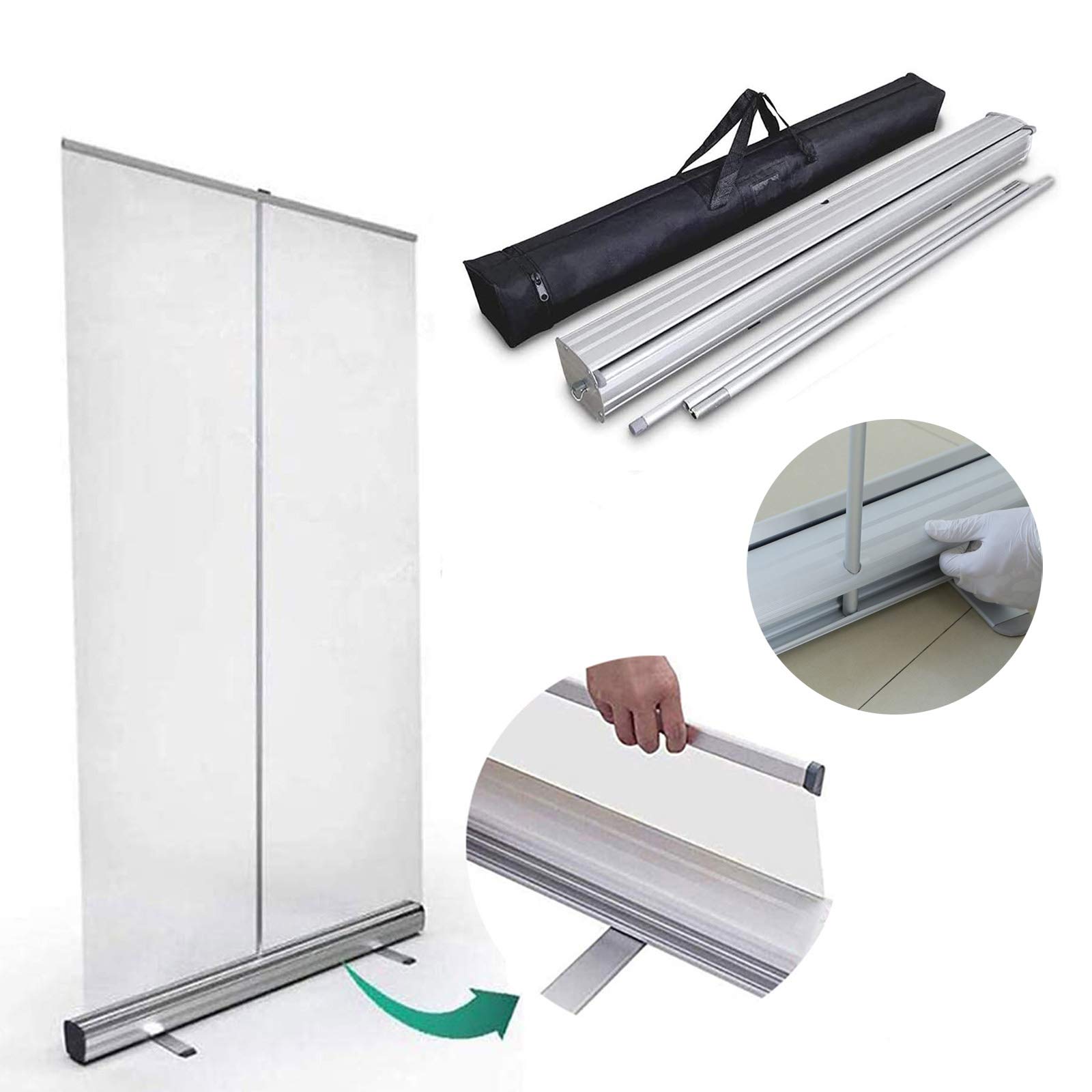 Freestanding Plexiglass Sneeze Guard - 6ft Floor Standing Room Divider for Classroom & Office - Clear Plastic Protection Barrier for Counter, Student Desk & Reception Areas - Ideal for Social Distancing in Schools, Restaurants & Retail Stores