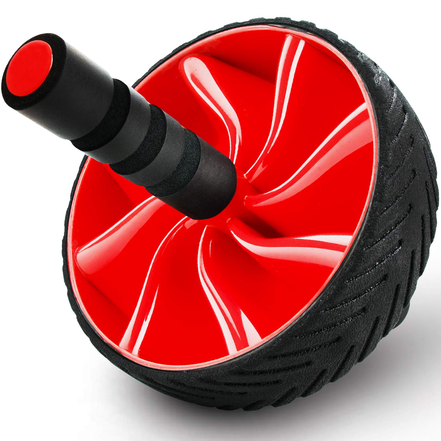 N1Fit Ab Roller Wheel - Heavy Duty Core Workout Equipment for Home Gym - Abdominal Muscle Toner for Men & Women - Perfect for Strength Training & Home Fitness Routines