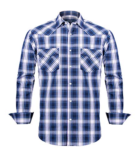 Navy White Check 019
