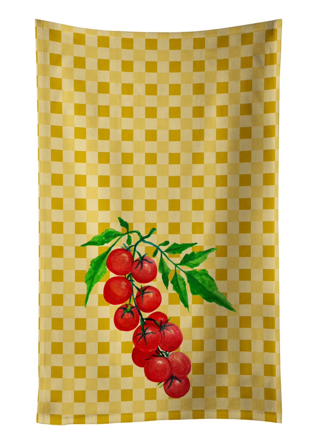 Caroline's Treasures BB7194KTWL Cherry Tomato Kitchen Towel Set - Decorative Dish Cloths, Hand Towels for Kitchen & Bathroom, Soft Face & Tea Towels (Perfect for Hosting Guests, Everyday Kitchen Use & Bathroom Decor)