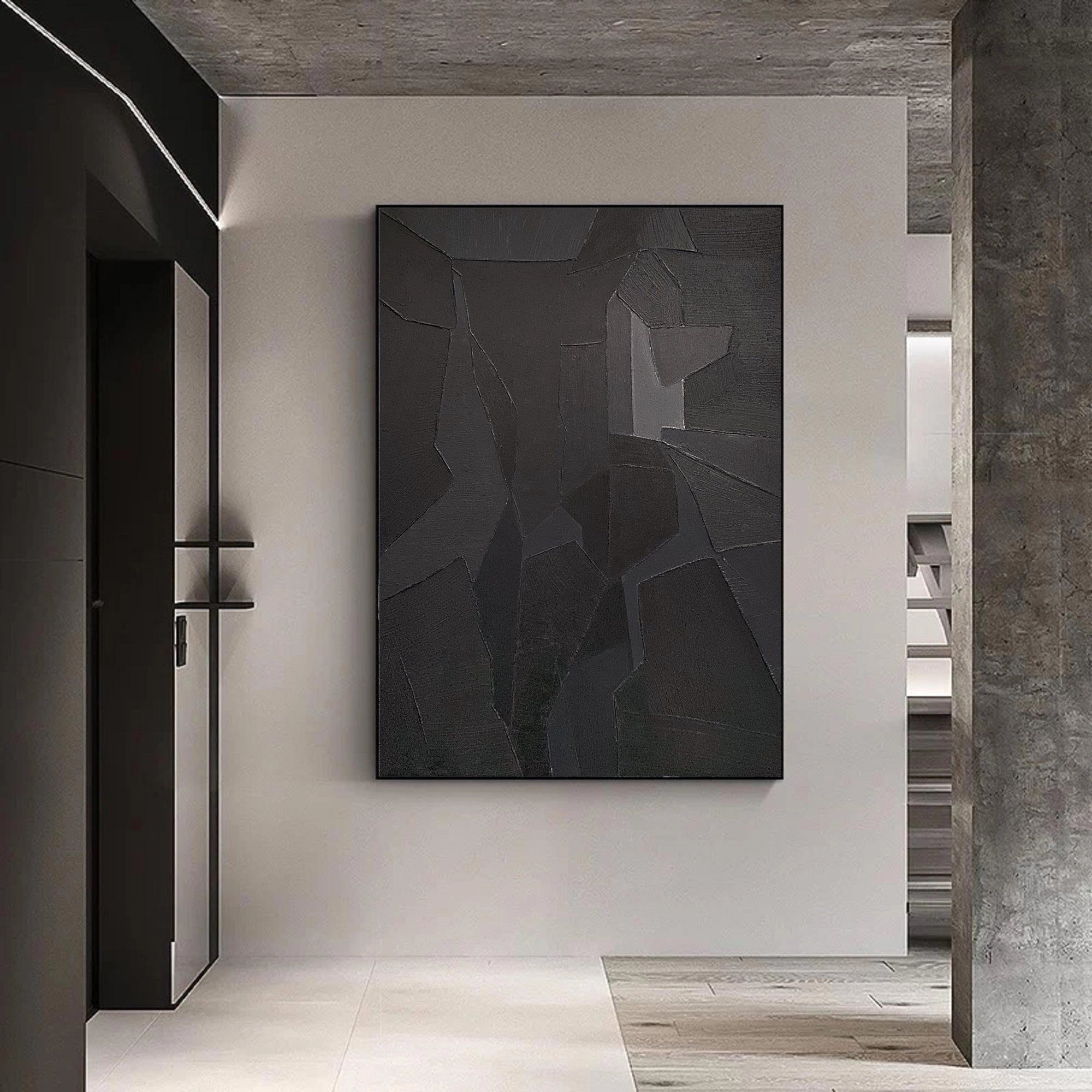 Minimalist Zen Canvas Painting #MZ022 - Modern Abstract Wall Art for Home, Office & Meditation Space Decor