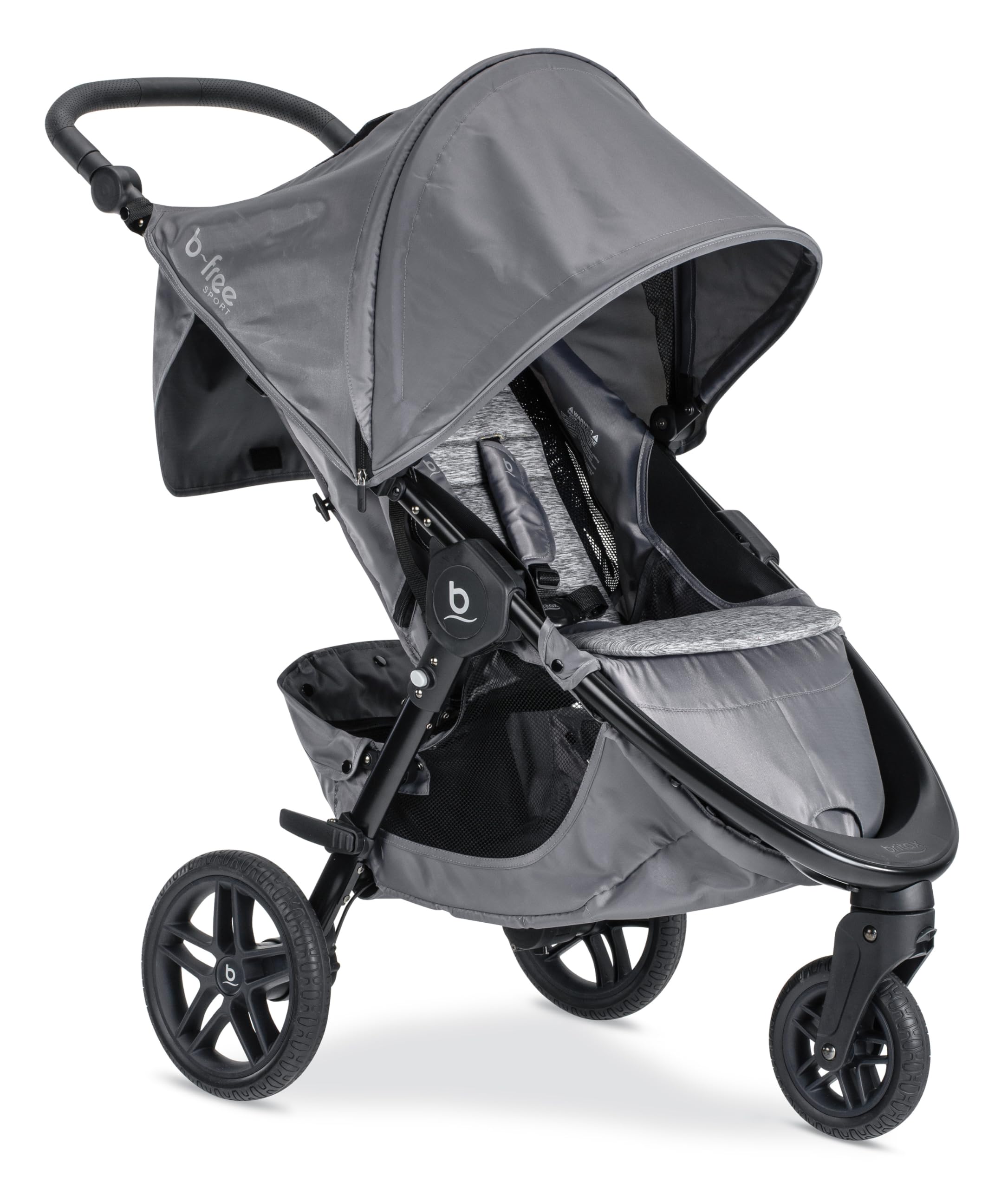 Britax B-Free Sport Stroller - Lightweight Compact Baby Stroller with All-Terrain Wheels, Adjustable Canopy & Reclining Seat for Newborns to Toddlers | Perfect for Jogging, Travel & Everyday Use