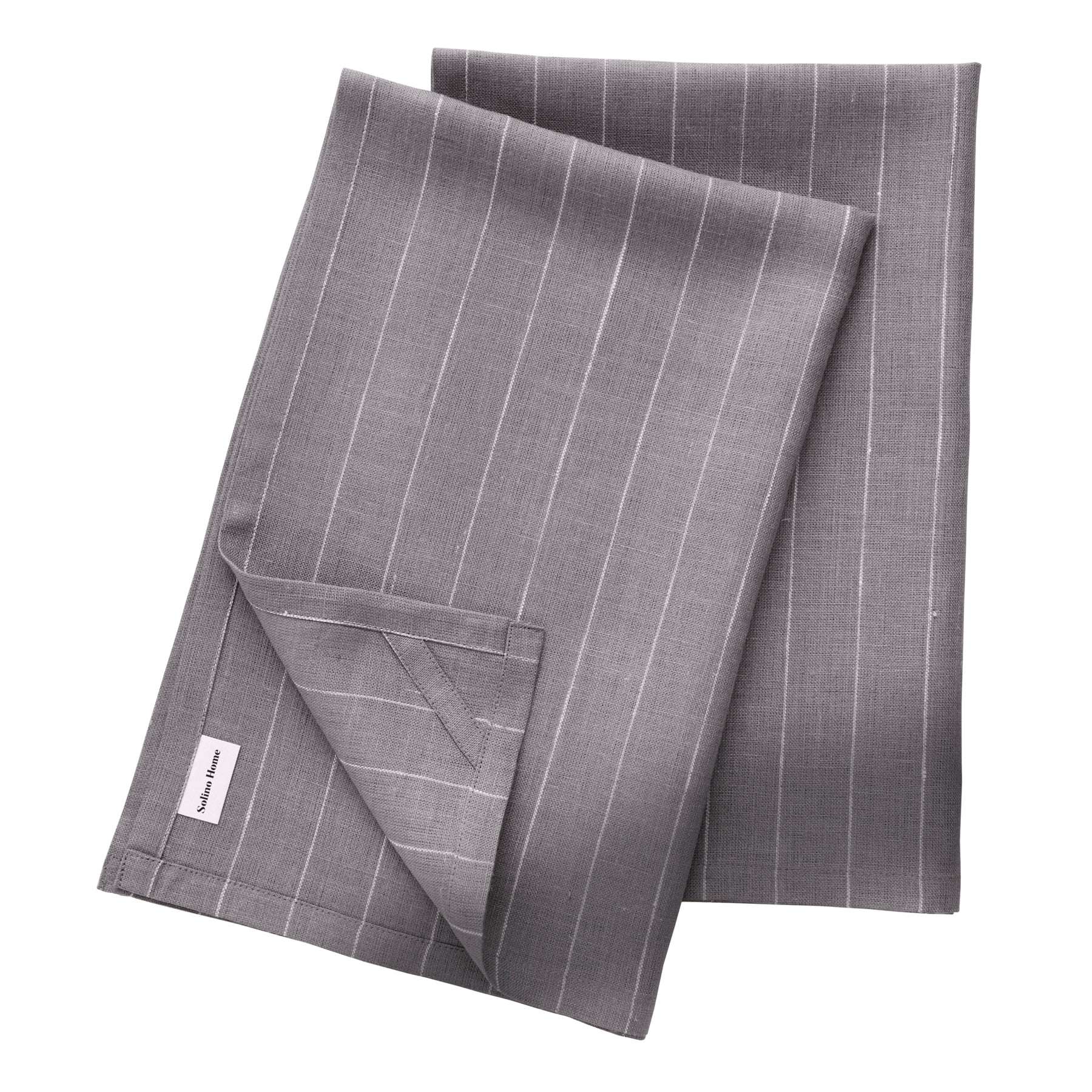 Premium Pinstripe Kitchen Towels Set of 2 - Absorbent Cotton Dish Towels for Drying Dishes & Cleaning - Perfect for Modern Kitchens & Housewarming Gifts