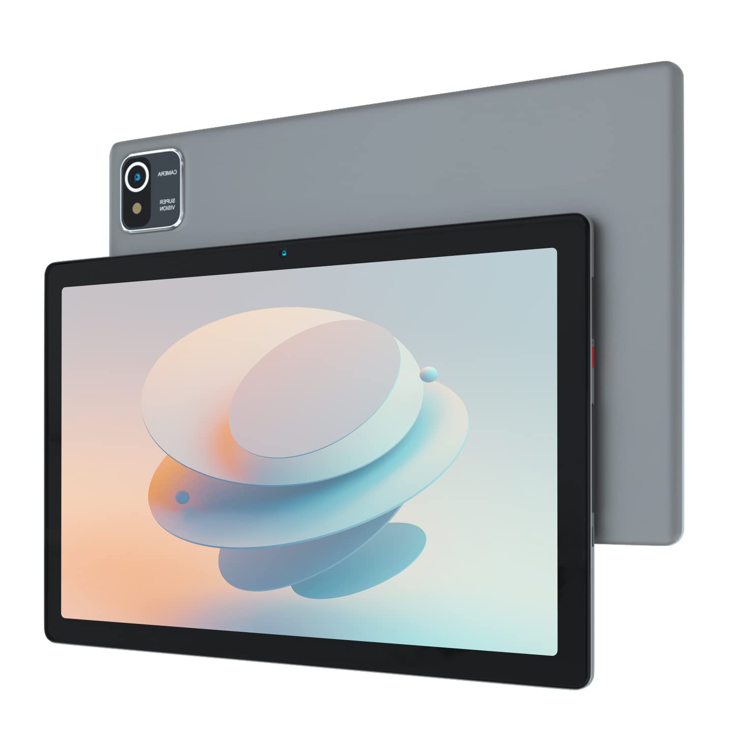 10 Inch Android Tablet - Quad Core, 2GB RAM, 32GB Storage, IPS Touchscreen, 6000mAh Battery - Google Play Certified (Gray) | Perfect for Streaming, Gaming & Remote Work