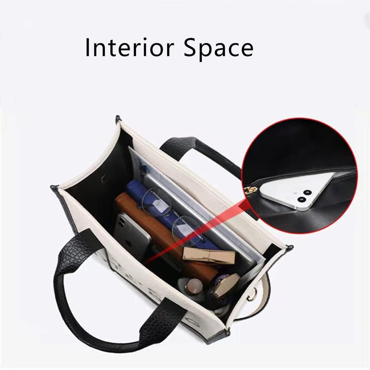 Stylish Large Leather Tote Bag for Women - Premium Top Handle Crossbody Handbag Purse - Perfect for Work, Travel & Everyday Use