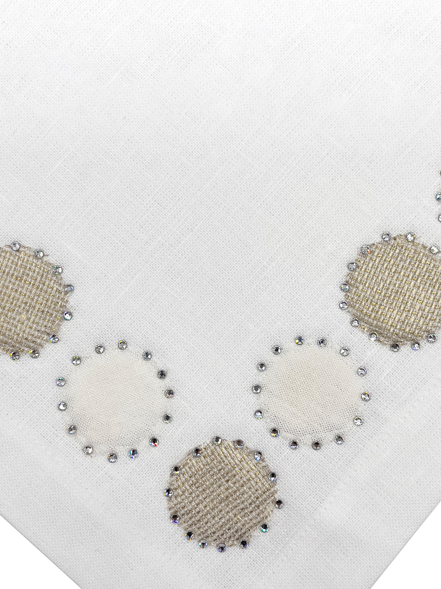 Sparkling Rhinestone Dot Napkin Rings - Elegant Table Decor for Weddings, Parties & Special Occasions - Set of 12