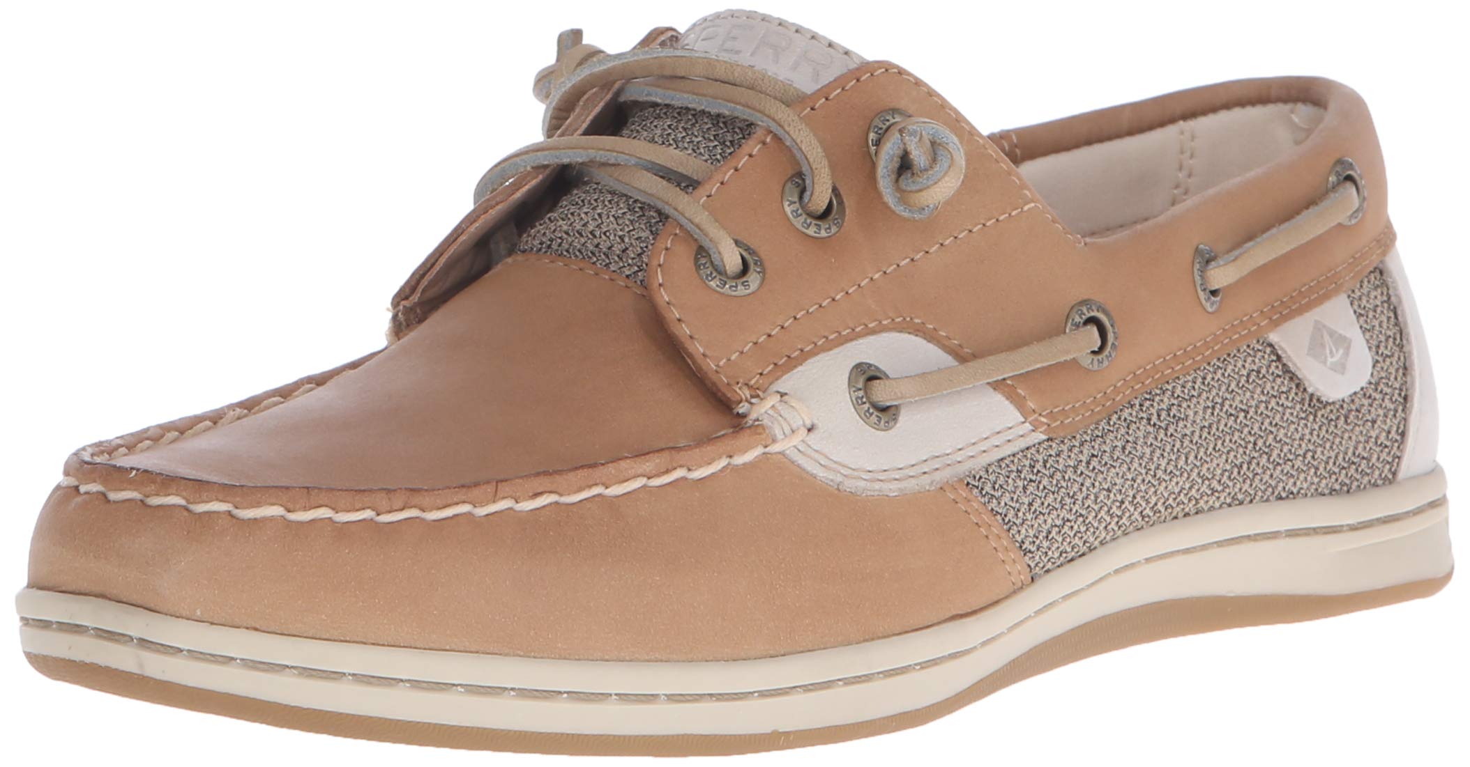 Sperry Women's Songfish Boat Shoe - Comfortable Non-Slip Deck Shoes for Sailing, Walking & Casual Wear | Water-Resistant Leather Boat Shoes for Women