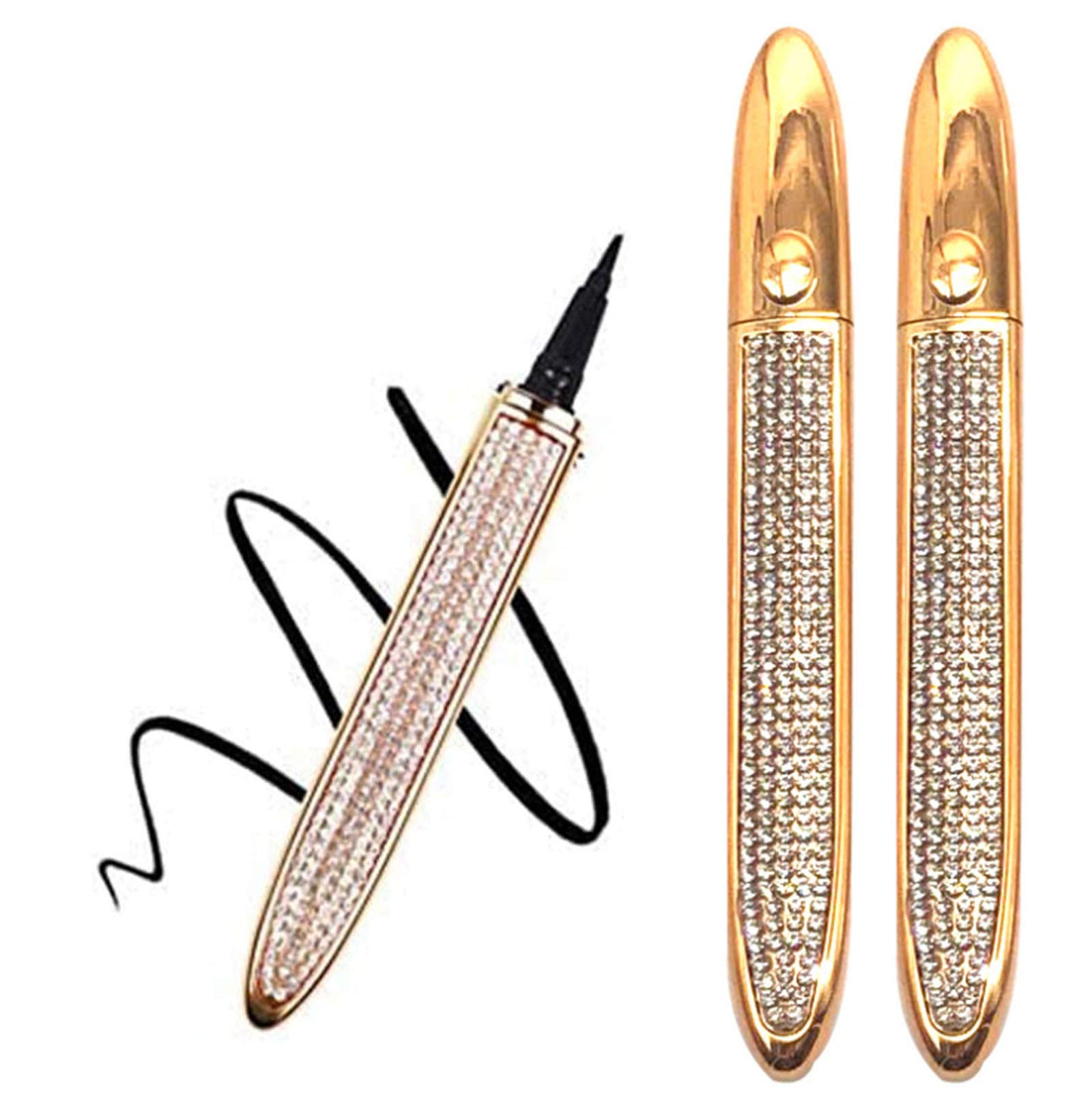 LELEBEAR 2 Pack Self-Adhesive Eyeliner Strips - Long Lasting Agaze Line N Lash (Pearl & Pearl) for Natural Eye Makeup | Perfect for Daily Wear, Parties & Special Occasions