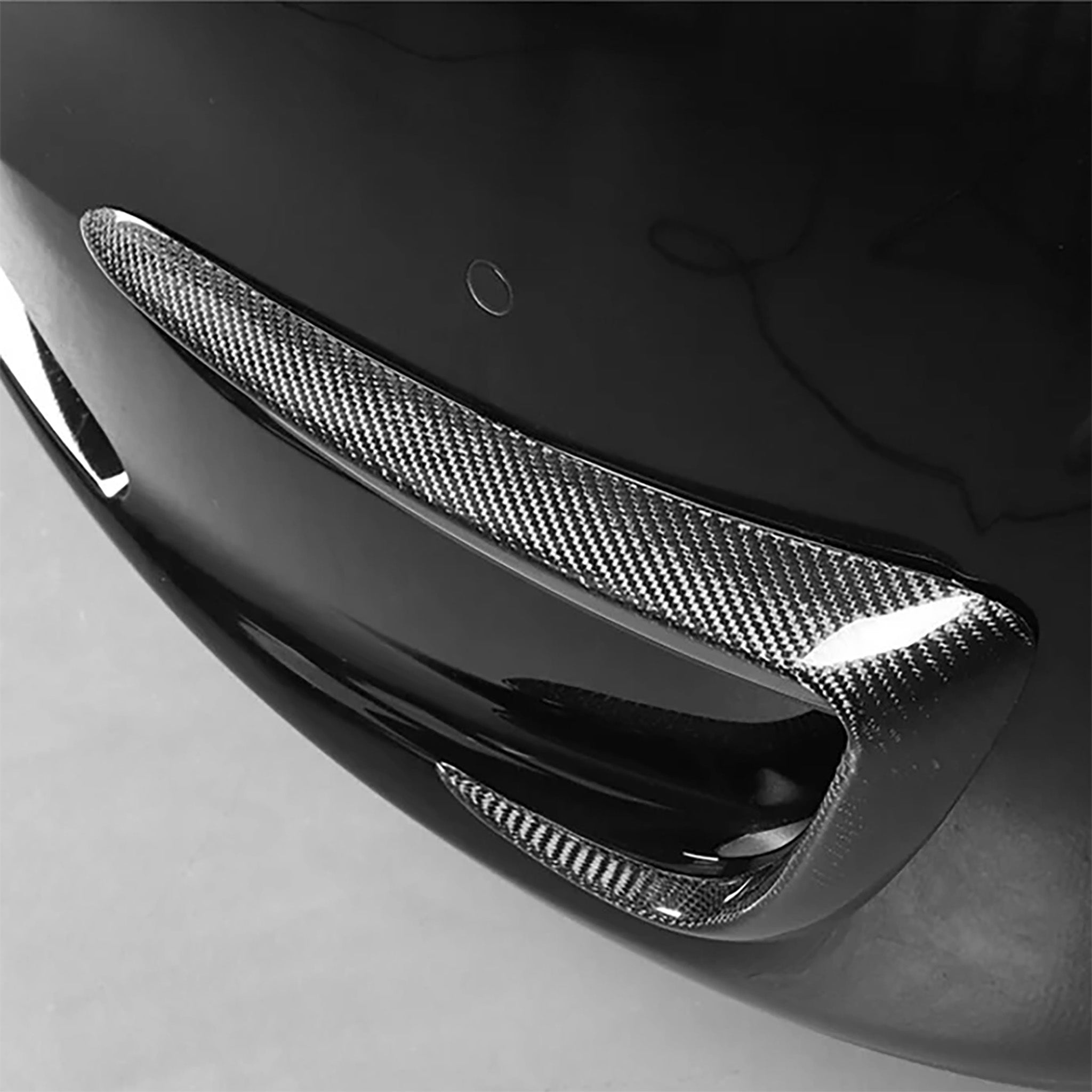 Premium Real Carbon Fiber Fog Light Trim Cover for Tesla Model 3/Y/S/X - Custom Fit Aerodynamic Upgrade | Enhances Style & Performance for Daily Driving & Car Shows
