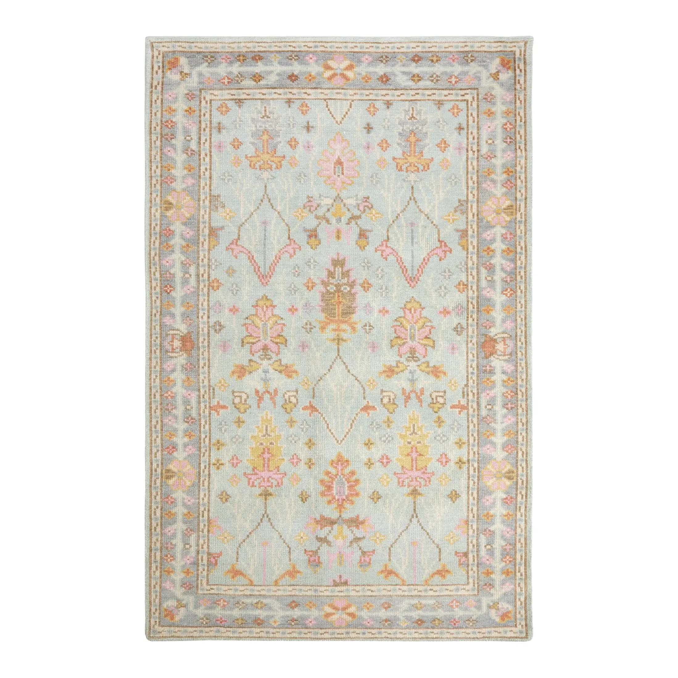 Dash & Albert Mara Sky Hand Knotted Wool Rug - Soft & Durable Area Rug for Living Room, Bedroom, or Nursery - Perfect for Home Decor & Cozy Spaces