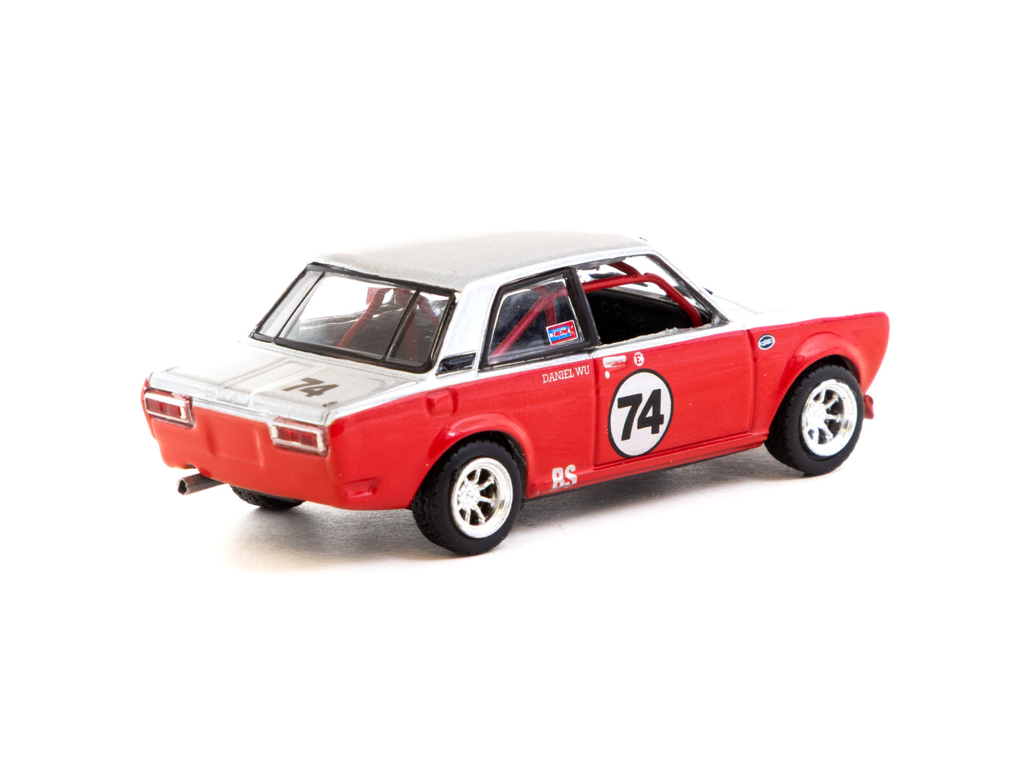 Tarmac Works 1/64 Scale Datsun 510 Trans Am B Sedan 2.5 Challenge 2023 Daniel Wu Diecast Model Car - Collectible Hobby64 for Display & Racing Scenes