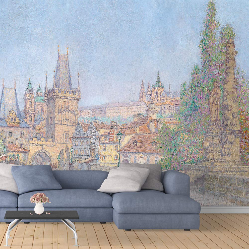 IDEA4WALL Large Removable Leaf Wallpaper - Peel and Stick Wall Mural (66x96 inches) for Bedroom Decor, Living Room Accent Wall, Nursery or Office