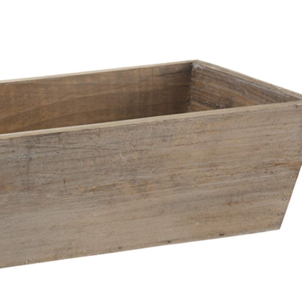 Natural Wood 3.5-inch Vase Planter for Silk Flowers - Handcrafted Home Decor for Centerpieces, Wedding Decorations & Tabletop Displays