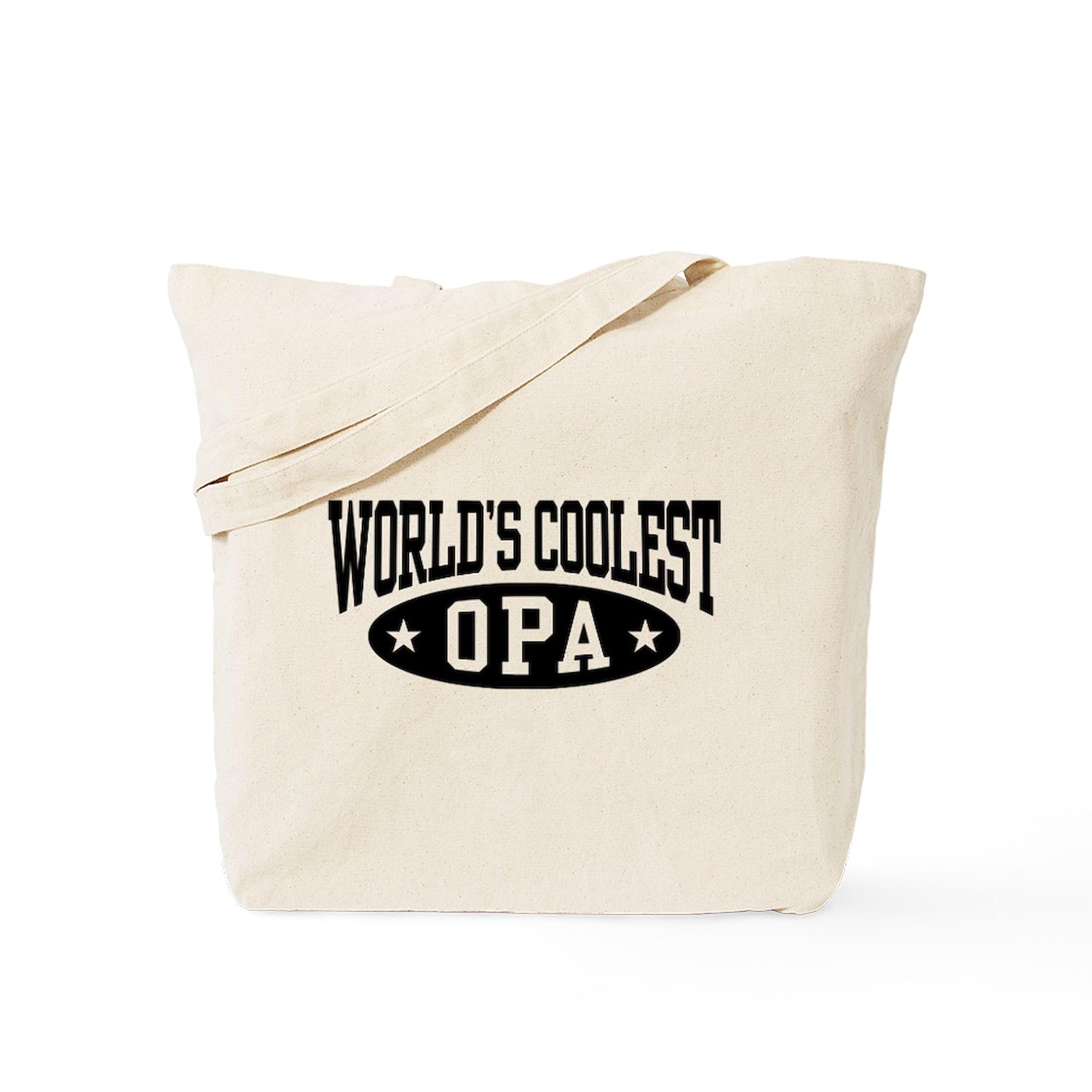 World's Coolest Opa Natural Canvas Tote Bag - Eco-Friendly Reusable Shopping Bag for Groceries, Beach & Daily Use | CafePress