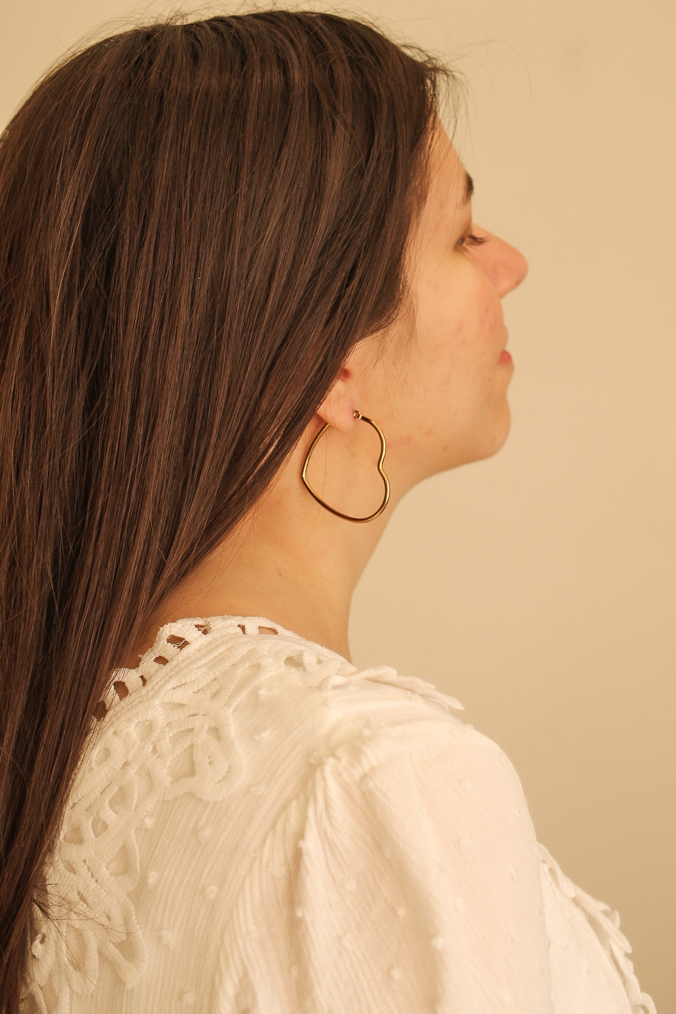 Jumbo Heart Hoop Earrings - Large Gold Plated Dangle Earrings for Women | Perfect for Valentine's Day, Date Night & Special Occasions