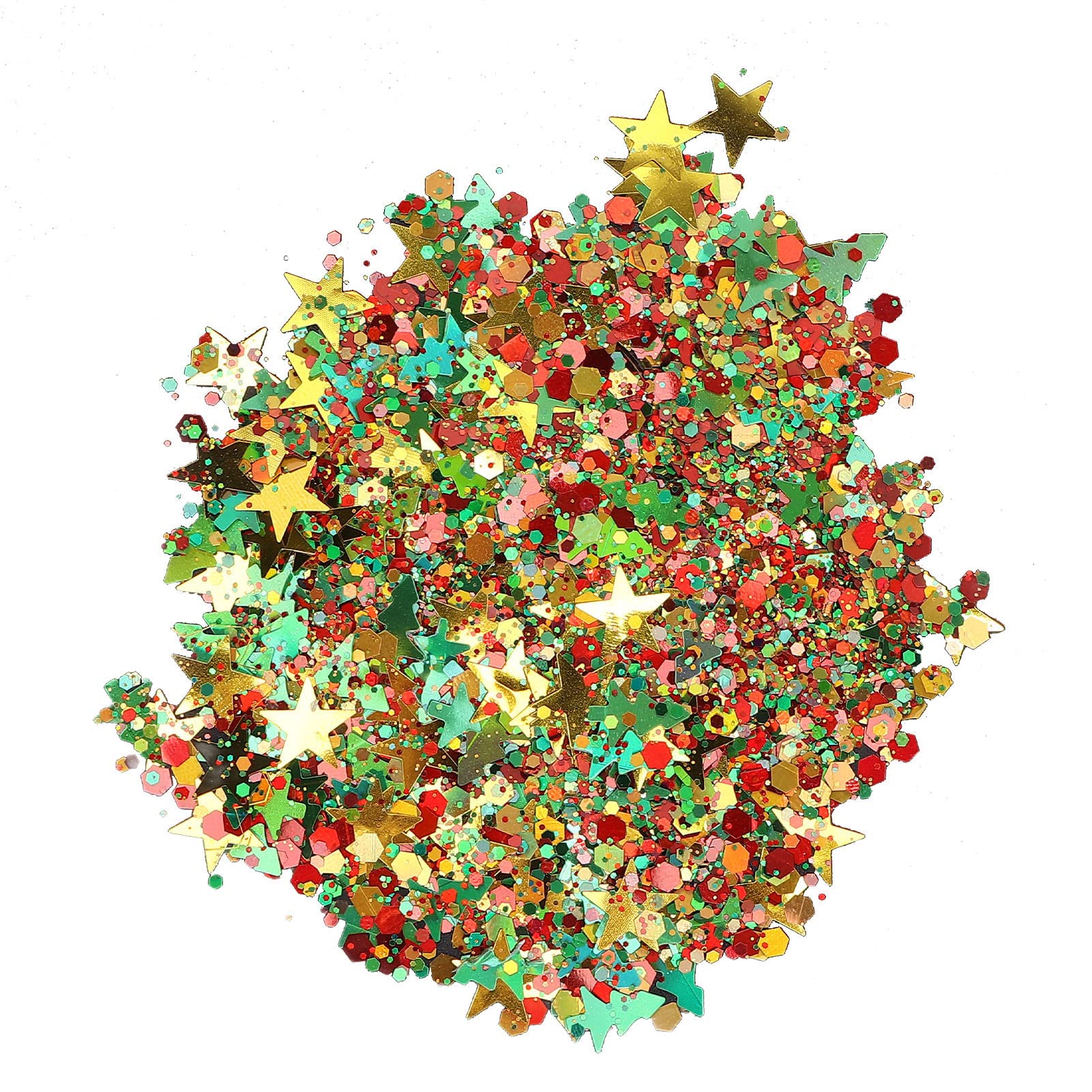 DIY Nail Art Sequins and Glitter Flakes - Christmas Nail Decoration Accessories for Holiday Parties, Bridal Manicures, and Festive Nail Designs