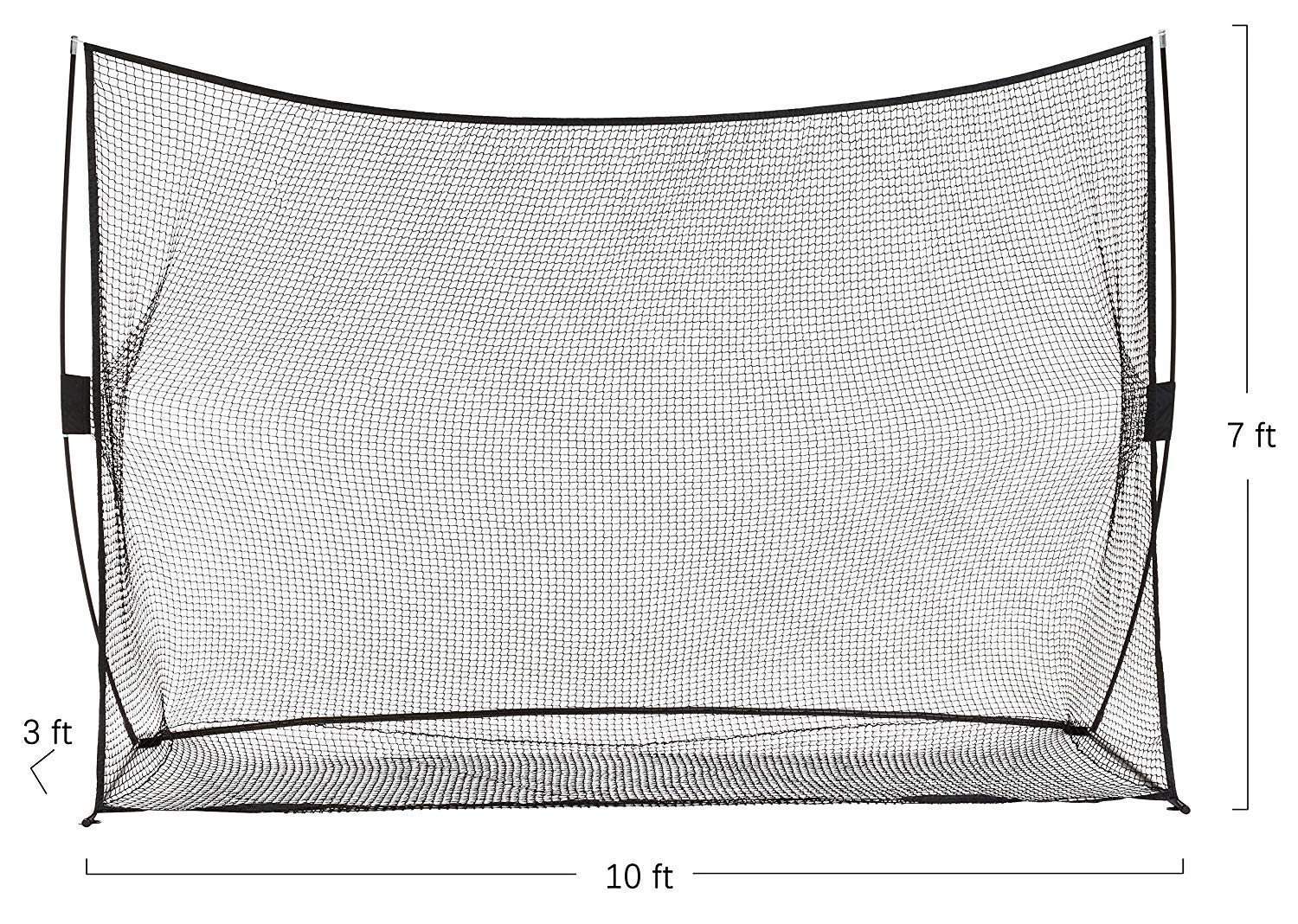 Amazon Basics Golf Practice Net - Portable & Durable Golf Hitting Net for Indoor/Outdoor Training | Perfect for Backyard, Driving Range & Home Golf Practice