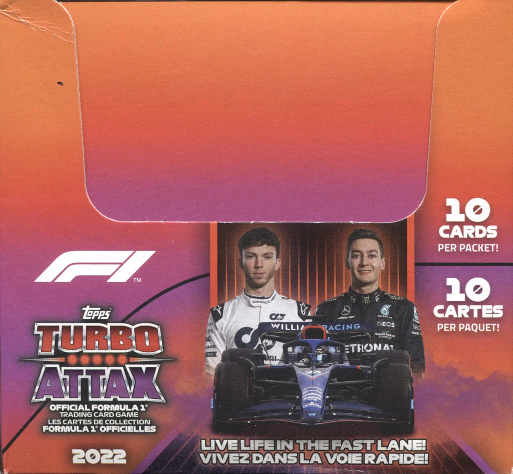 2021-2022 Topps Formula 1 F1 Turbo Attax Trading Cards Retail Box - Collectible Sports Cards for F1 Fans & Racing Enthusiasts - Perfect for Trading, Collecting, and Displaying