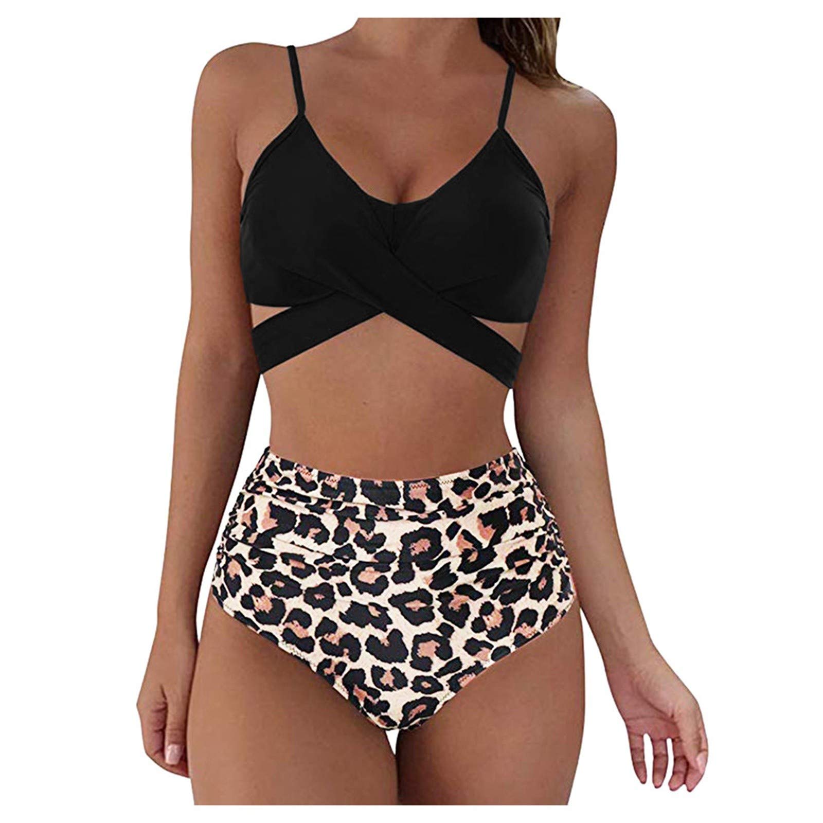 Yowein Women's Swimsuit - Plus Size DD Cup Bikini Set with Strappy Cutout Design, Mother Daughter Matching Swimwear in Multi Colors | Perfect for Beach Vacations, Pool Parties & Summer Getaways