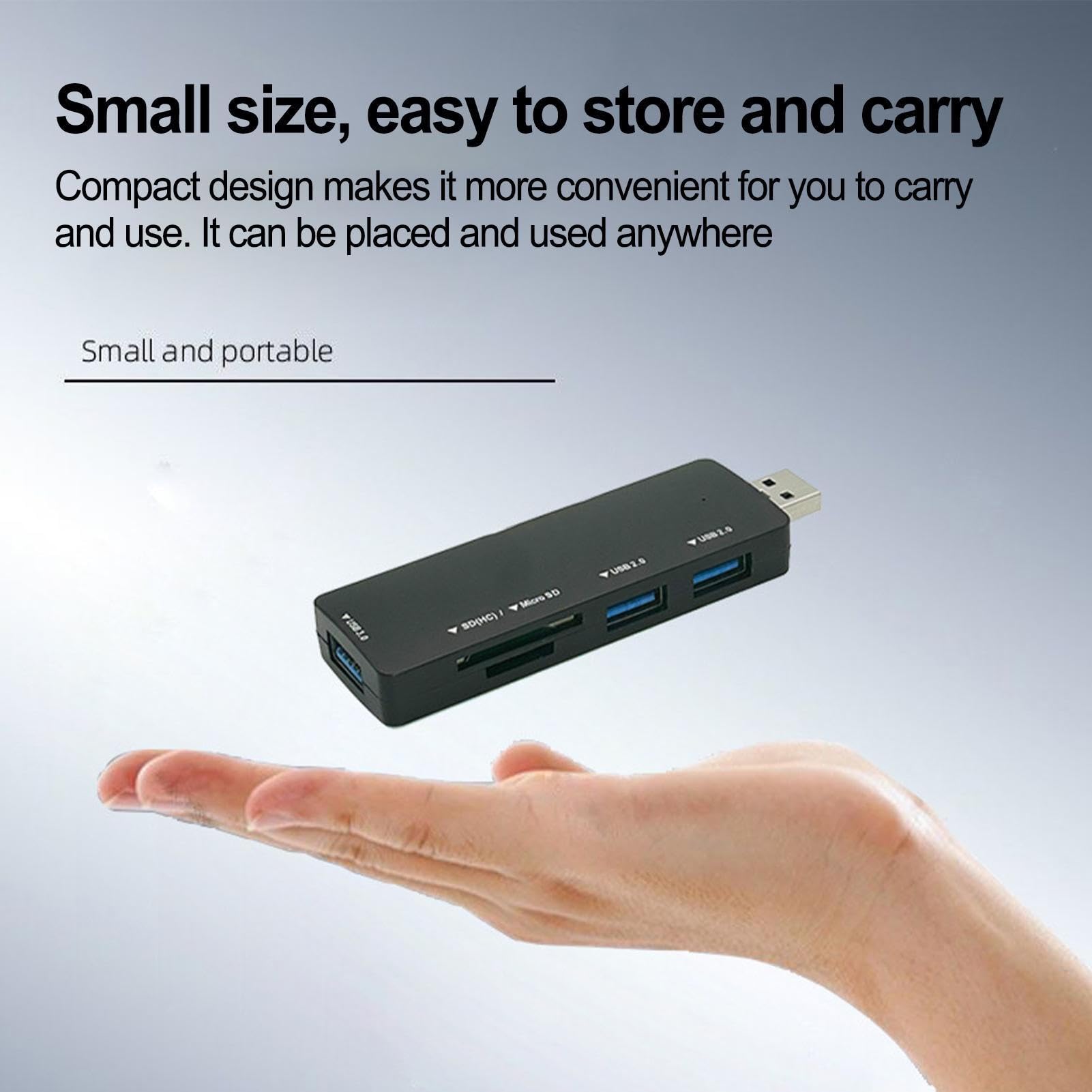5-in-1 USB C Docking Station with HDMI, 3 USB 3.0 Ports & 2 TF Card Slots - Multi-Port Hub Splitter Expander for Laptop, MacBook, PC - Perfect for Home Office, Gaming & Multi-Screen Setup