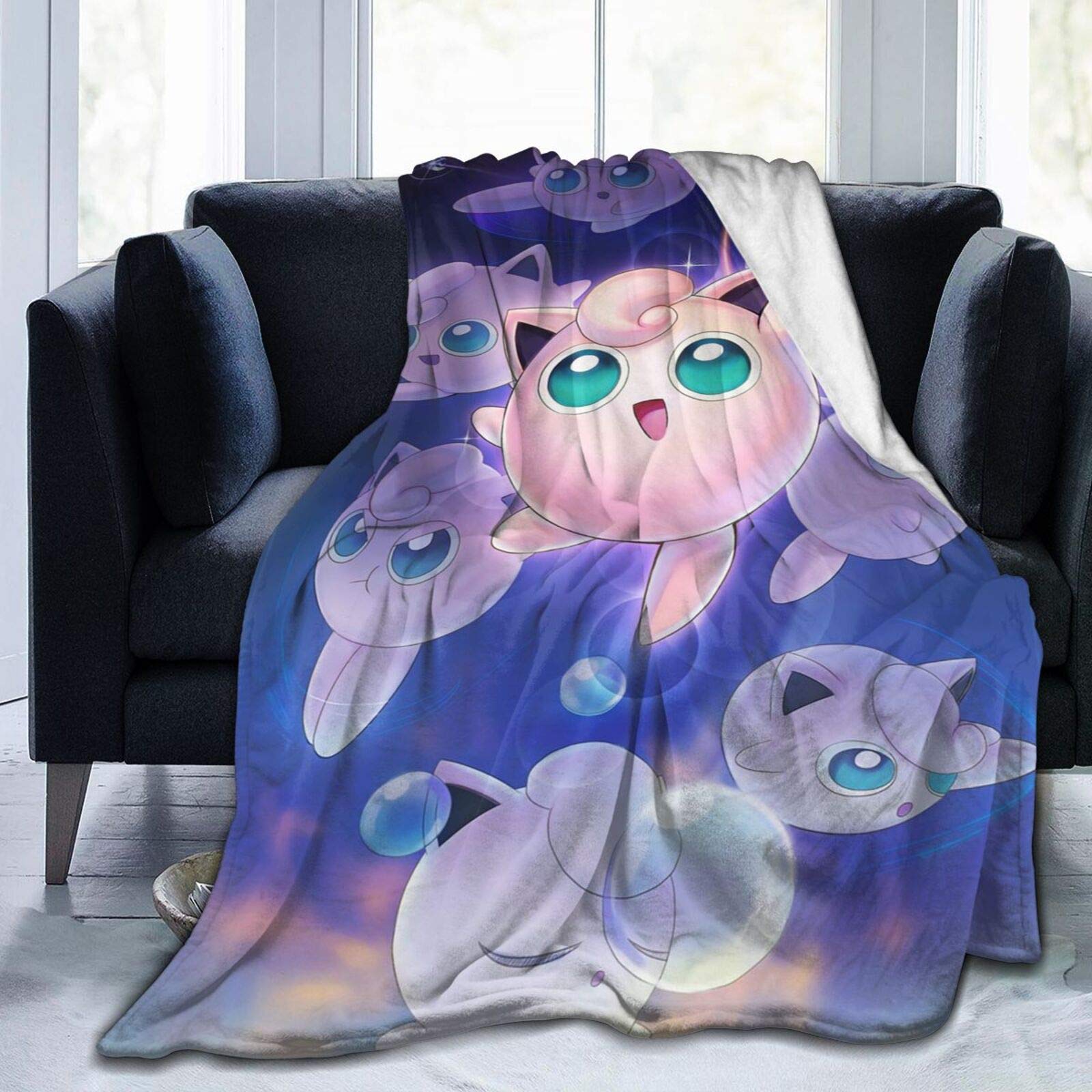 Soft Flannel Fleece Blanket - Lightweight & Comfortable Microfiber Throw for Sofa, Bed & Living Room - Cozy Blanket for Relaxing, Napping & Home Decor