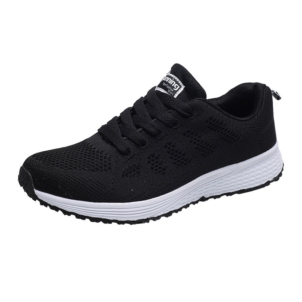 Women's Navy Blue Mesh Running Sneakers with Cross Straps - Lightweight Casual Shoes for Women - Size 10 - Perfect for Jogging, Gym Workouts & Everyday Wear
