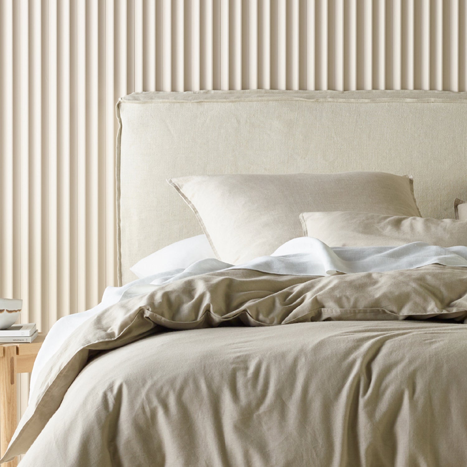Acacia Sand Quilt Cover Set by Bianca - Soft & Breathable Bedding for Cozy Nights | Perfect for Master Bedroom, Guest Room & Dorm Decor