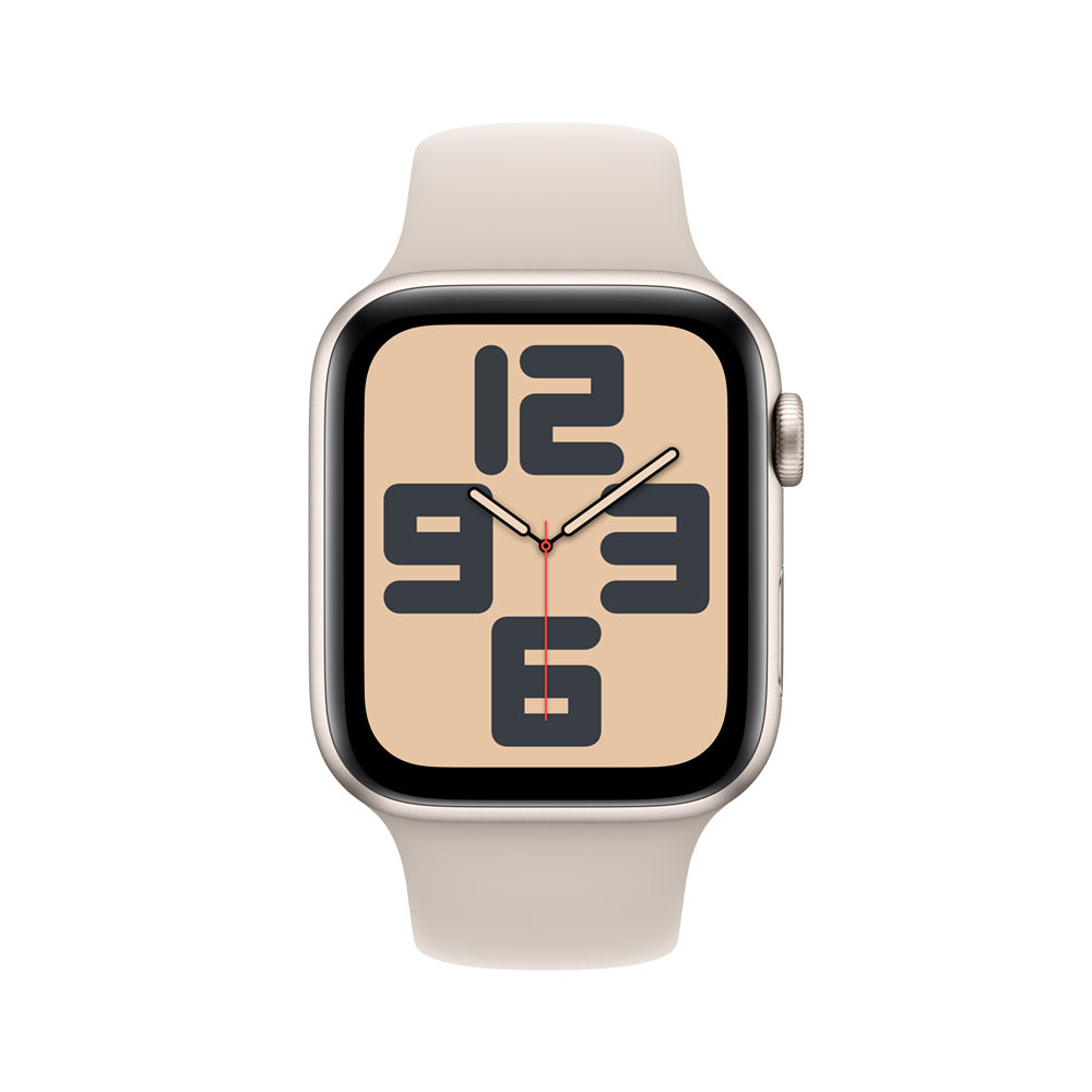 Apple Watch SE GPS + Cellular (44mm) - Starlight Aluminum Case & Sport Band (M/L) - Smartwatch for Fitness Tracking & Daily Use