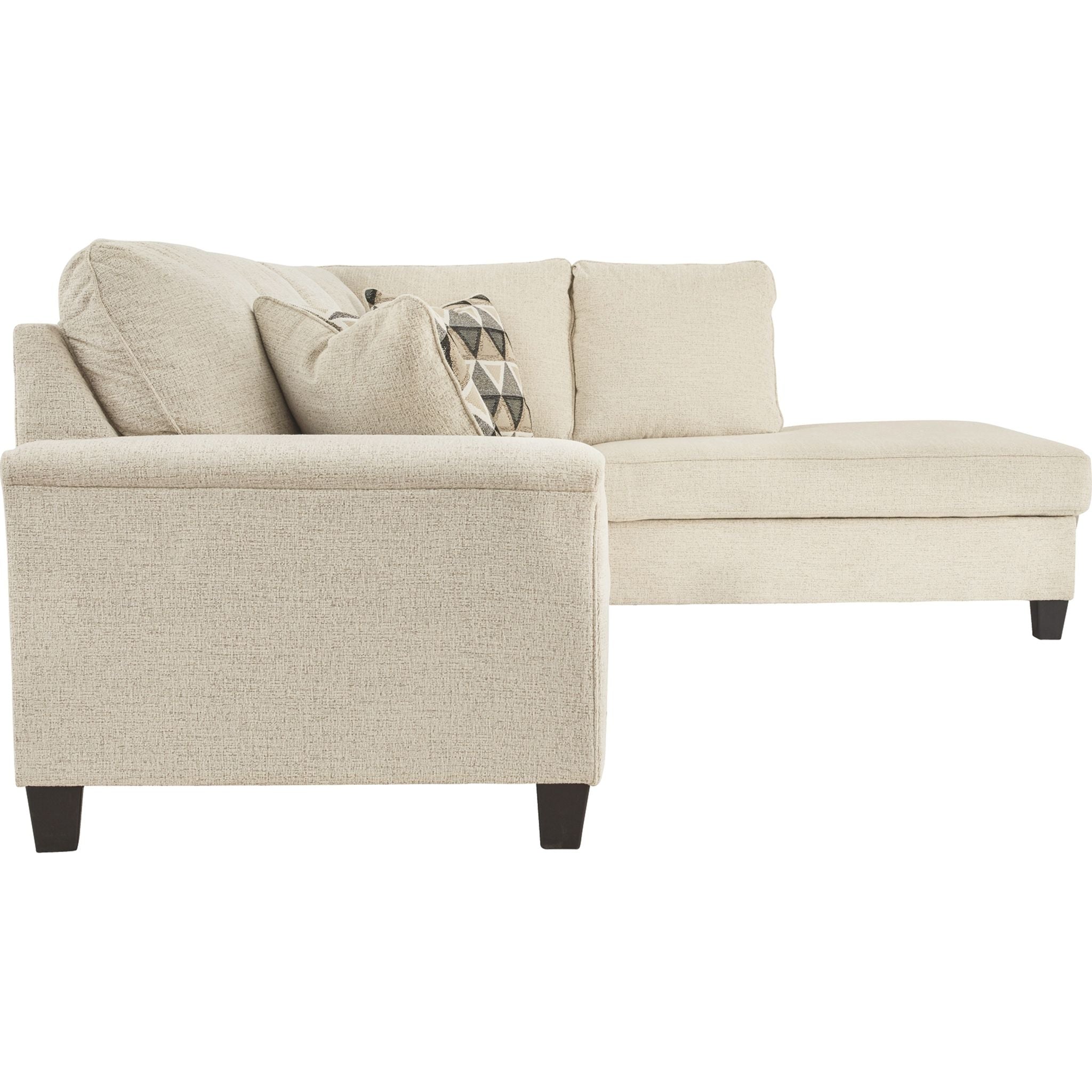 Abinger 2-Piece Sectional Sofa with Chaise Lounge - Modern L-Shaped Living Room Couch for Small Spaces, Apartment & Family Room Furniture