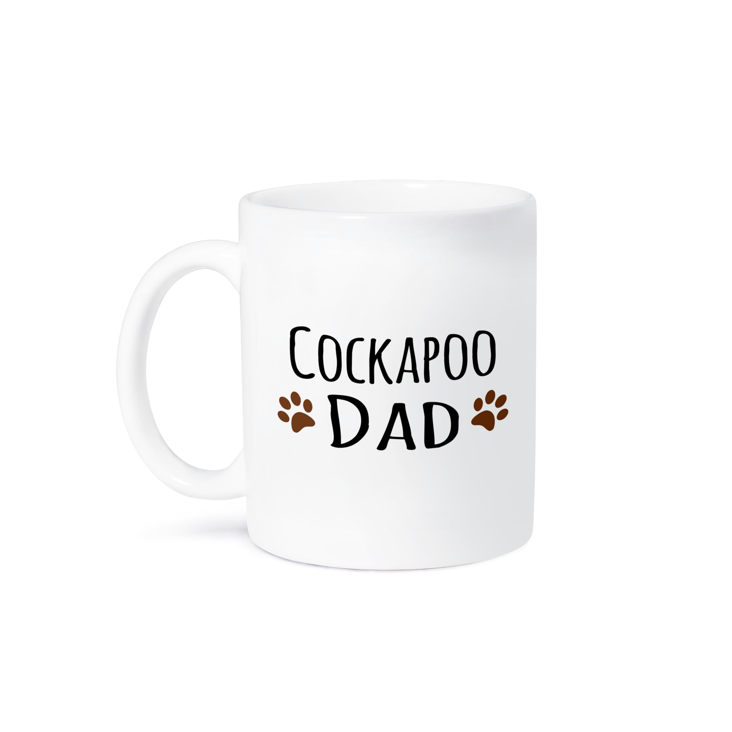 3D Rose Ceramic Coffee Mug 15 oz - Cute Cockapoo Dog Dad Gift for Father's Day, Birthday, Office Desk, Home Use