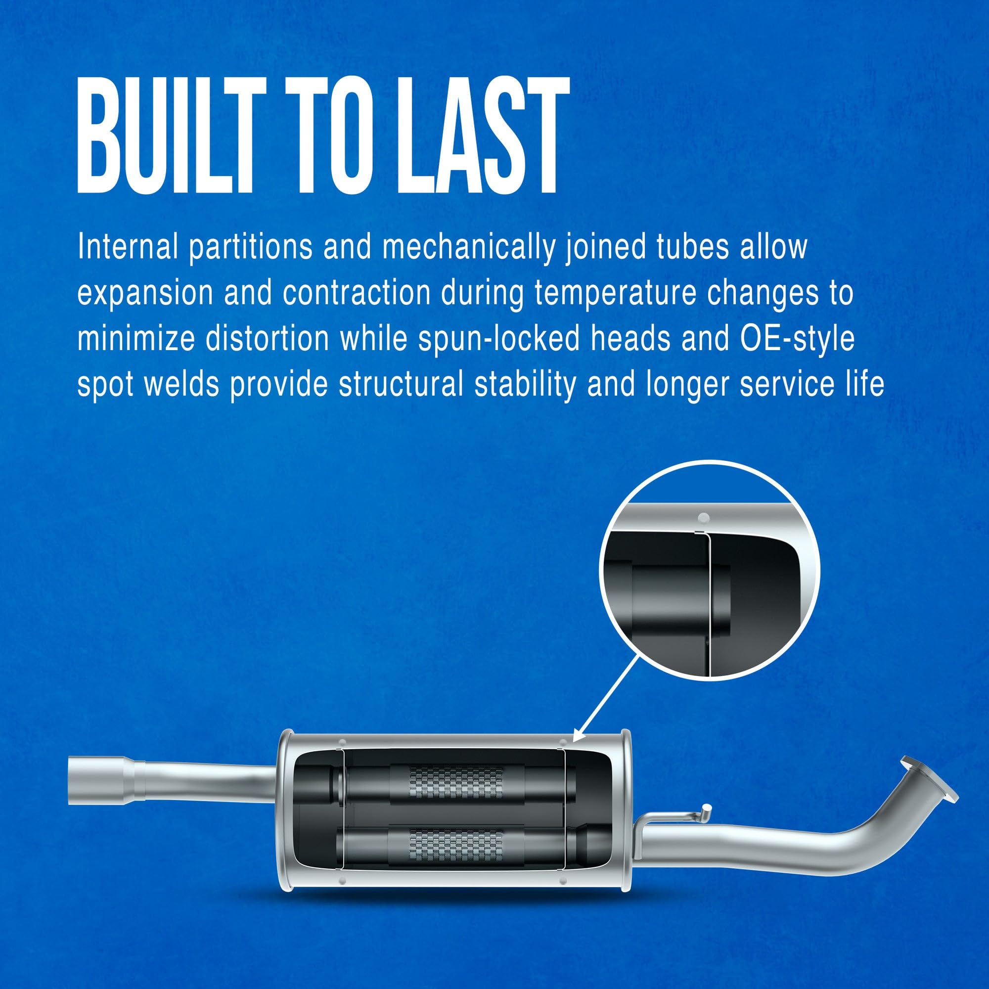 Walker SoundFX Universal 17162 Exhaust Muffler - 2.5